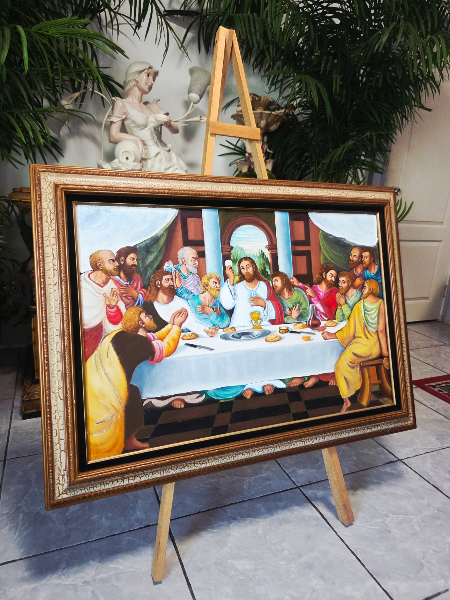 The Last Supper Oil Painting with Profound Spiritual Significance 🕊️