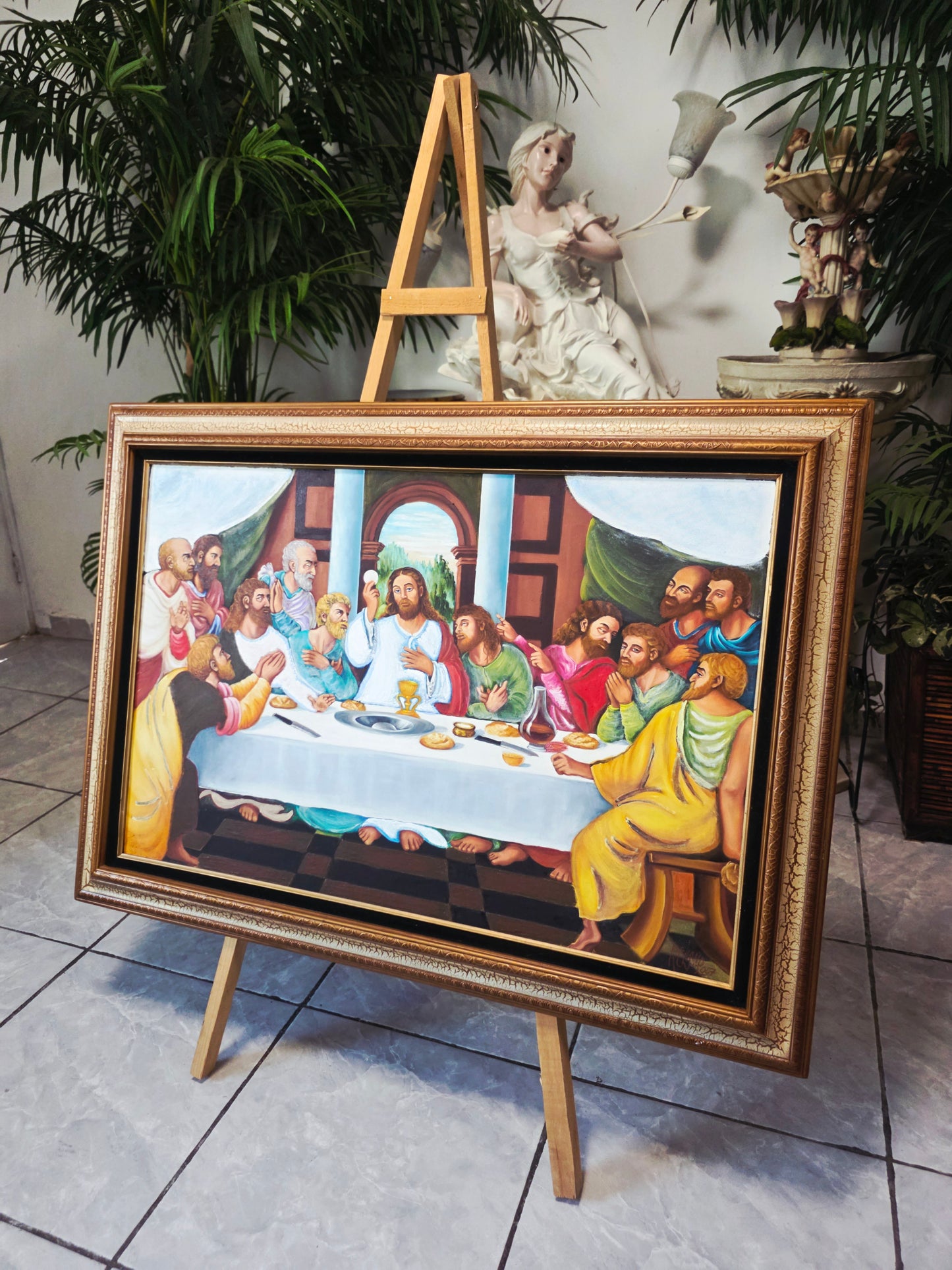 The Last Supper Oil Painting with Profound Spiritual Significance 🕊️