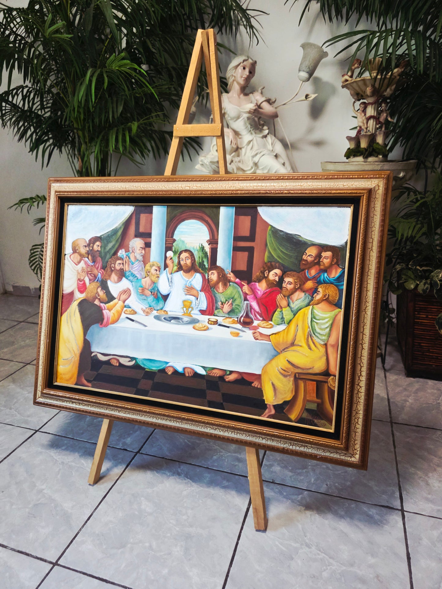 The Last Supper Oil Painting with Profound Spiritual Significance 🕊️
