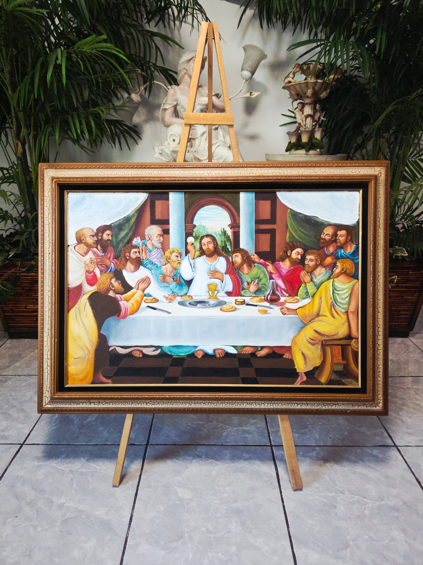 The Last Supper Oil Painting with Profound Spiritual Significance 🕊️