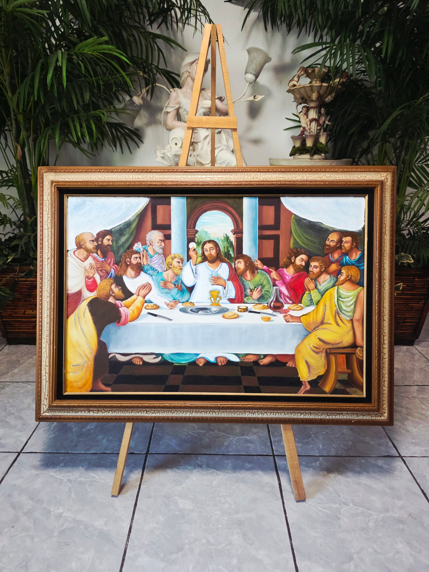 The Last Supper Oil Painting with Profound Spiritual Significance 🕊️