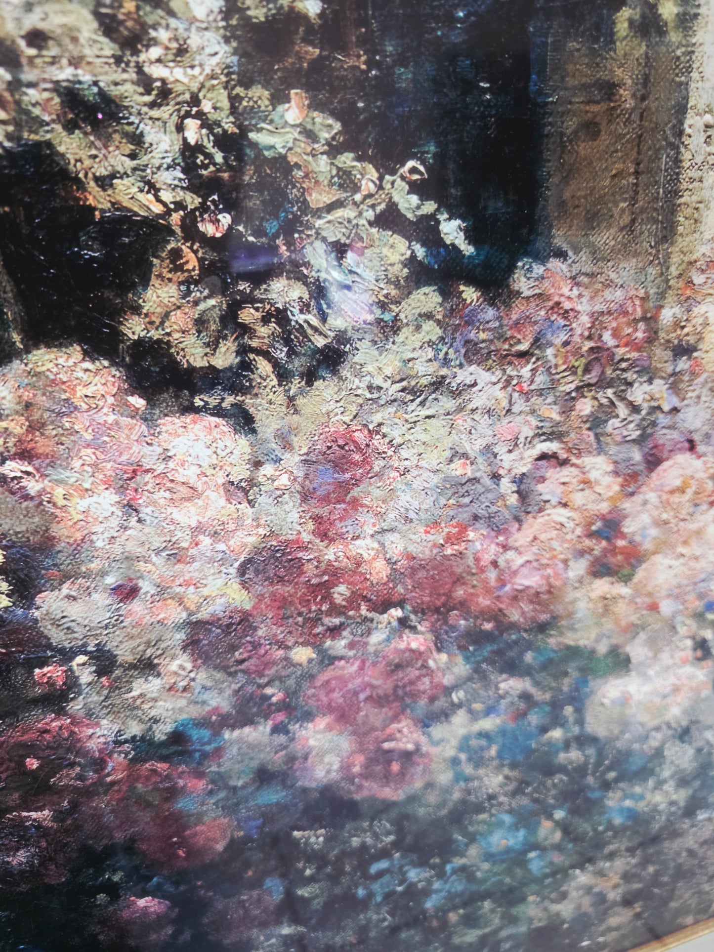 uadro al Oleo – Escena de Jardín con Entrada de Casa🌸🏛️🌸