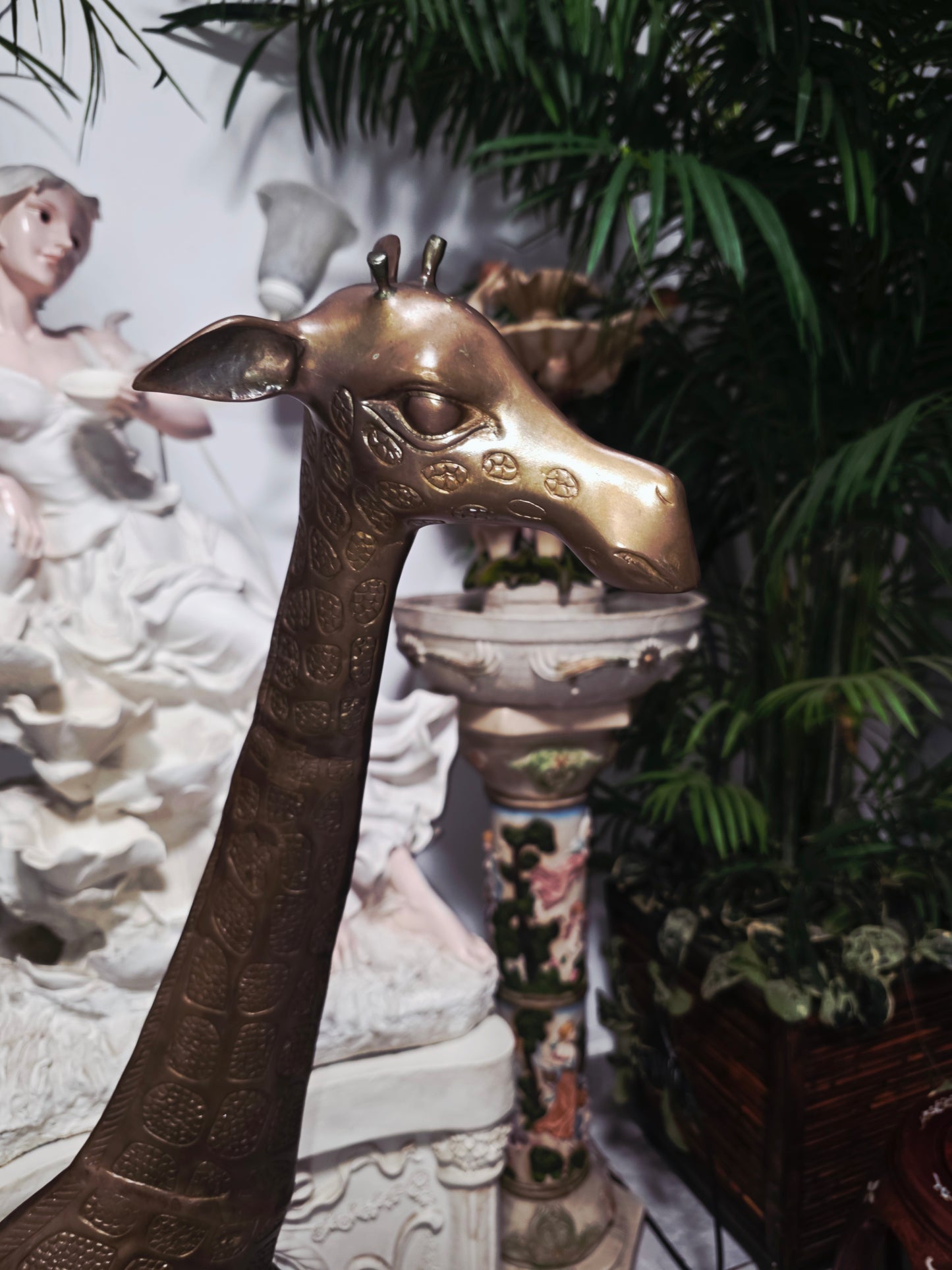 Escultura de Jirafa en Bronce – Elegancia Monumental 🦒✨🦒