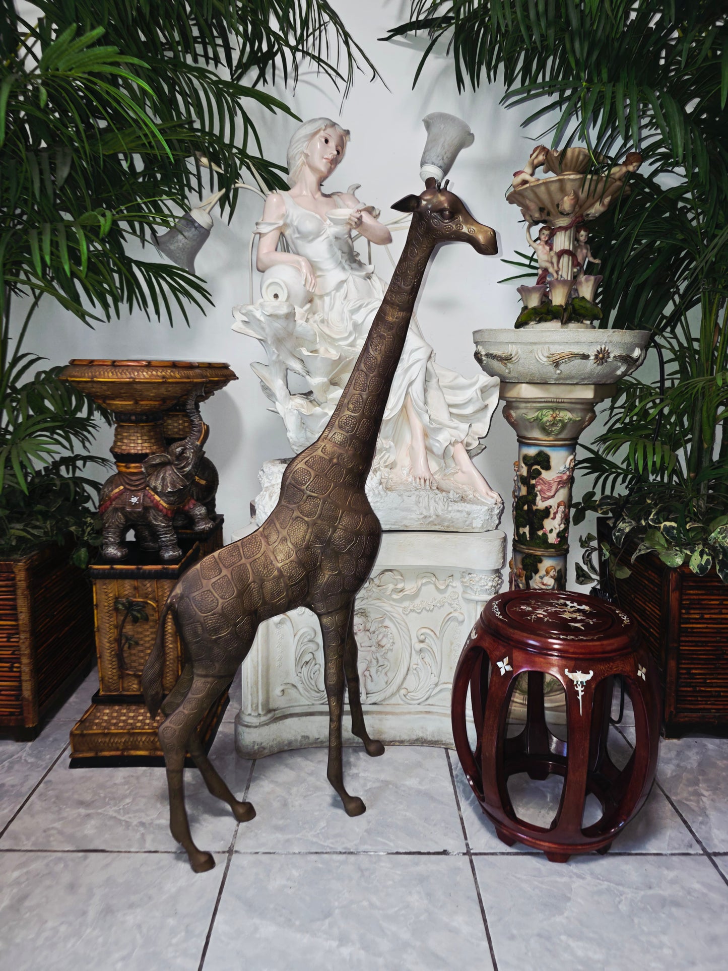 Escultura de Jirafa en Bronce – Elegancia Monumental 🦒✨🦒