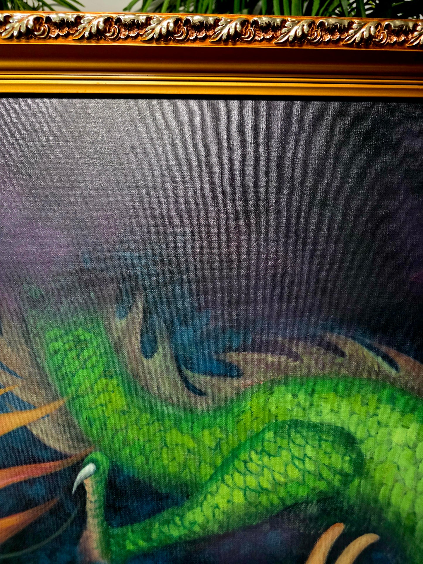 Cuadro de Dragones en Oleo – Fuerza Mística y Elegancia Atemporal 🐉🔥🐉