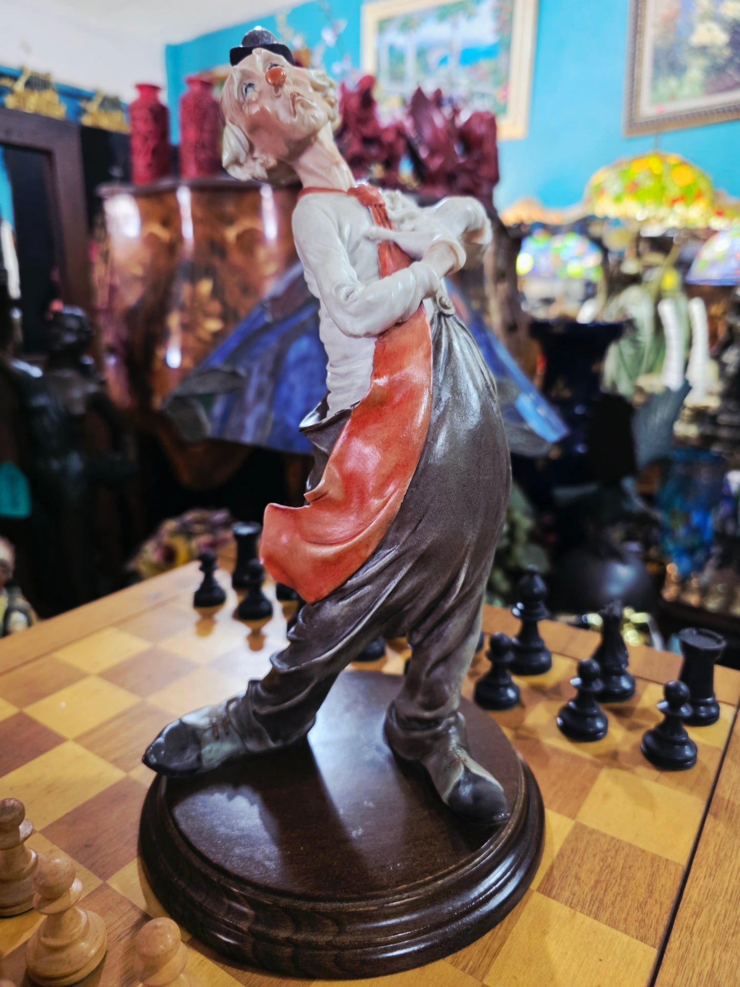 Escultura de Payasito en Cerámica Policromada 🤡🎨