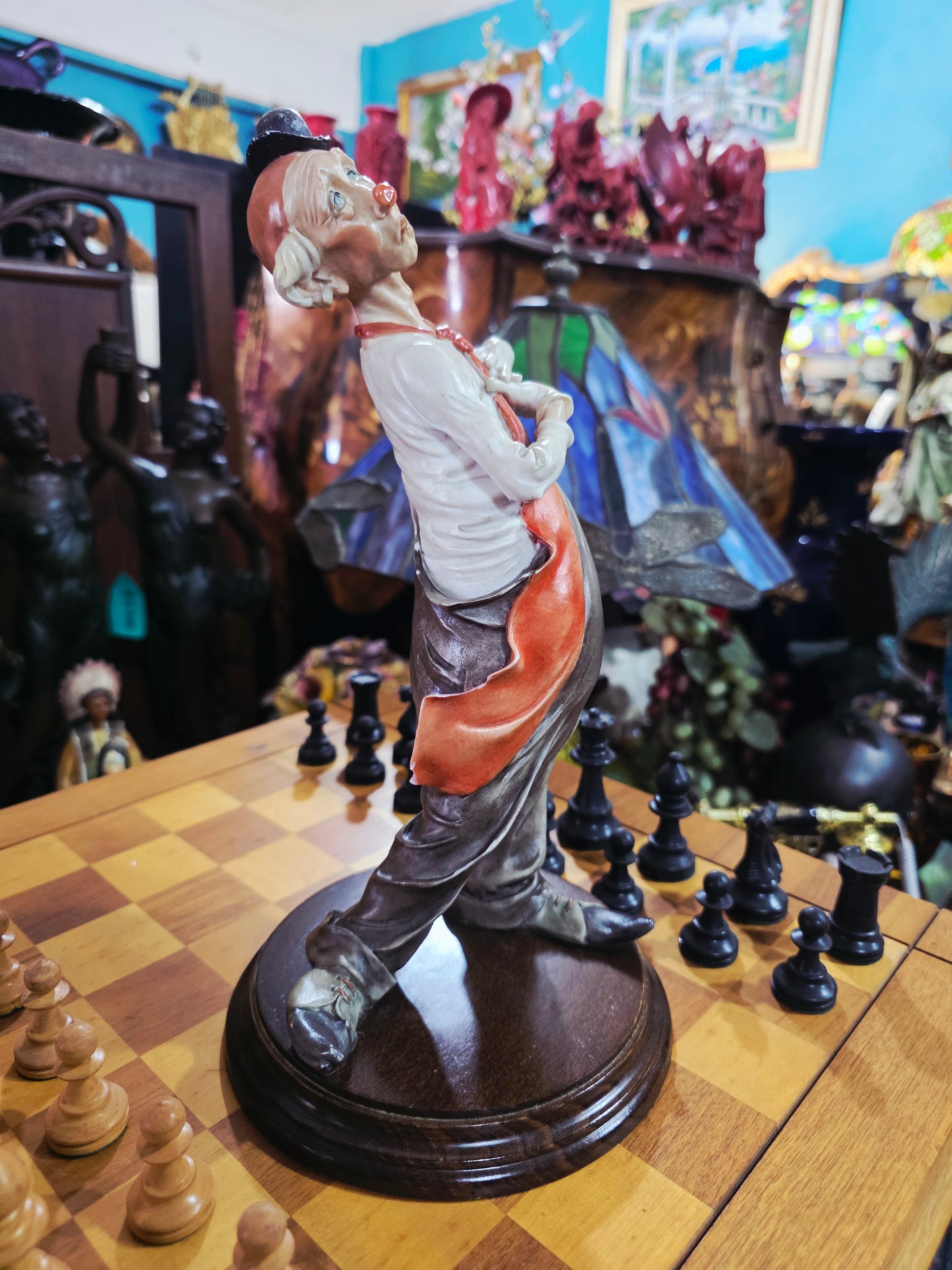 Escultura de Payasito en Cerámica Policromada 🤡🎨
