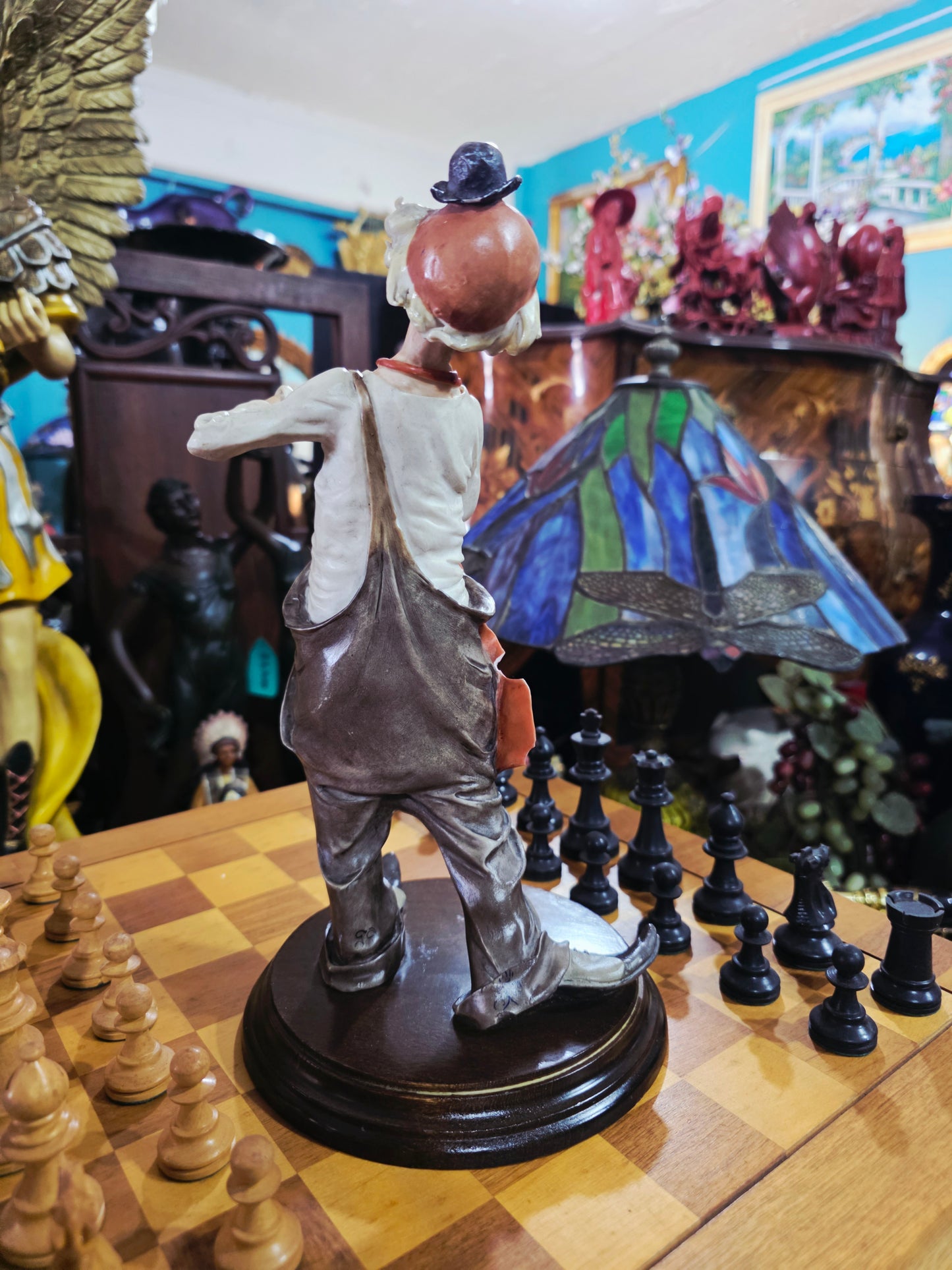 Escultura de Payasito en Cerámica Policromada 🤡🎨