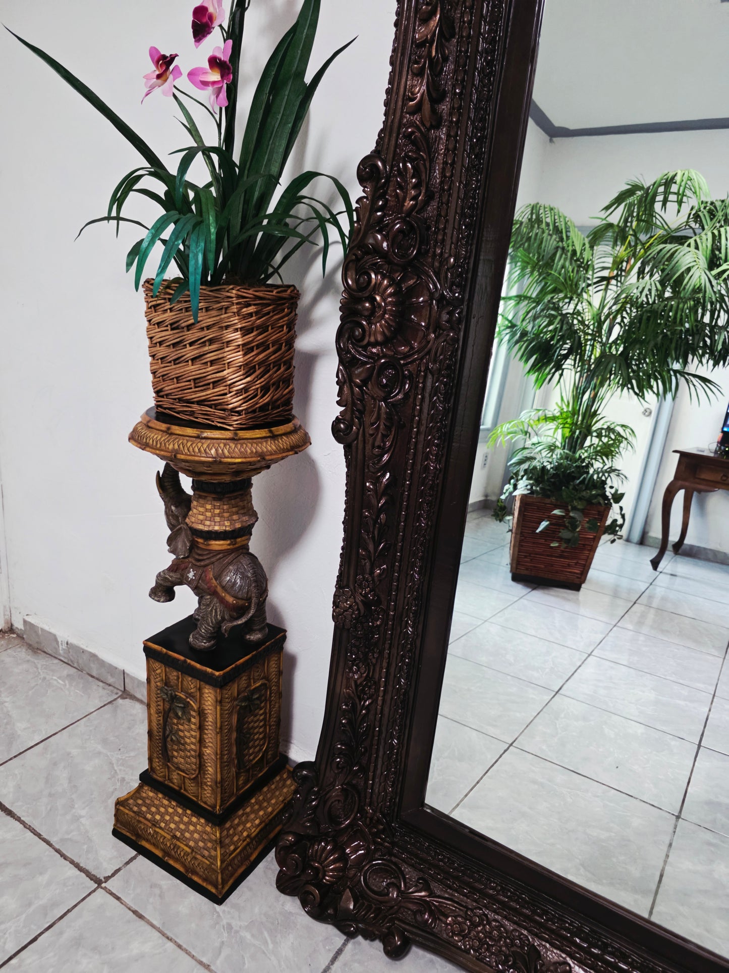 Espejo Italiano Antiguo de Gran Formato, Estilo Veneciano 🪞🏛️