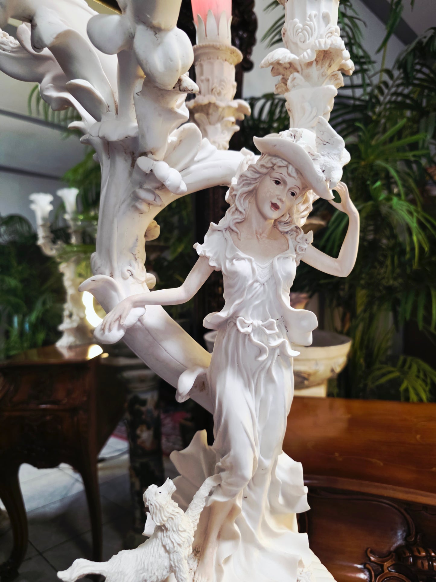 Par de Lamparas con Dos Pedestales – Elegancia Ceremonial Atemporal 🔮🌟