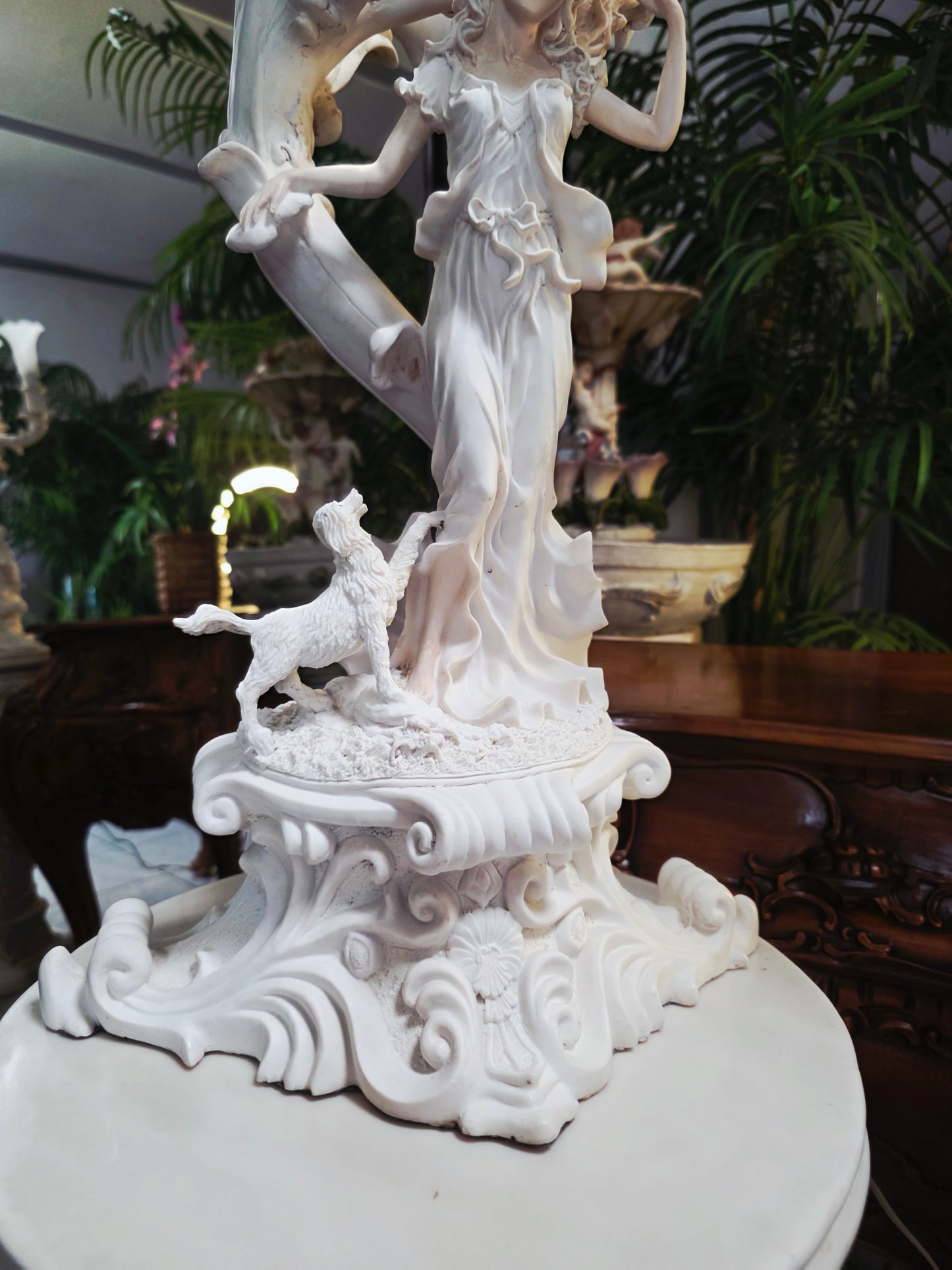 Par de Lamparas con Dos Pedestales – Elegancia Ceremonial Atemporal 🔮🌟