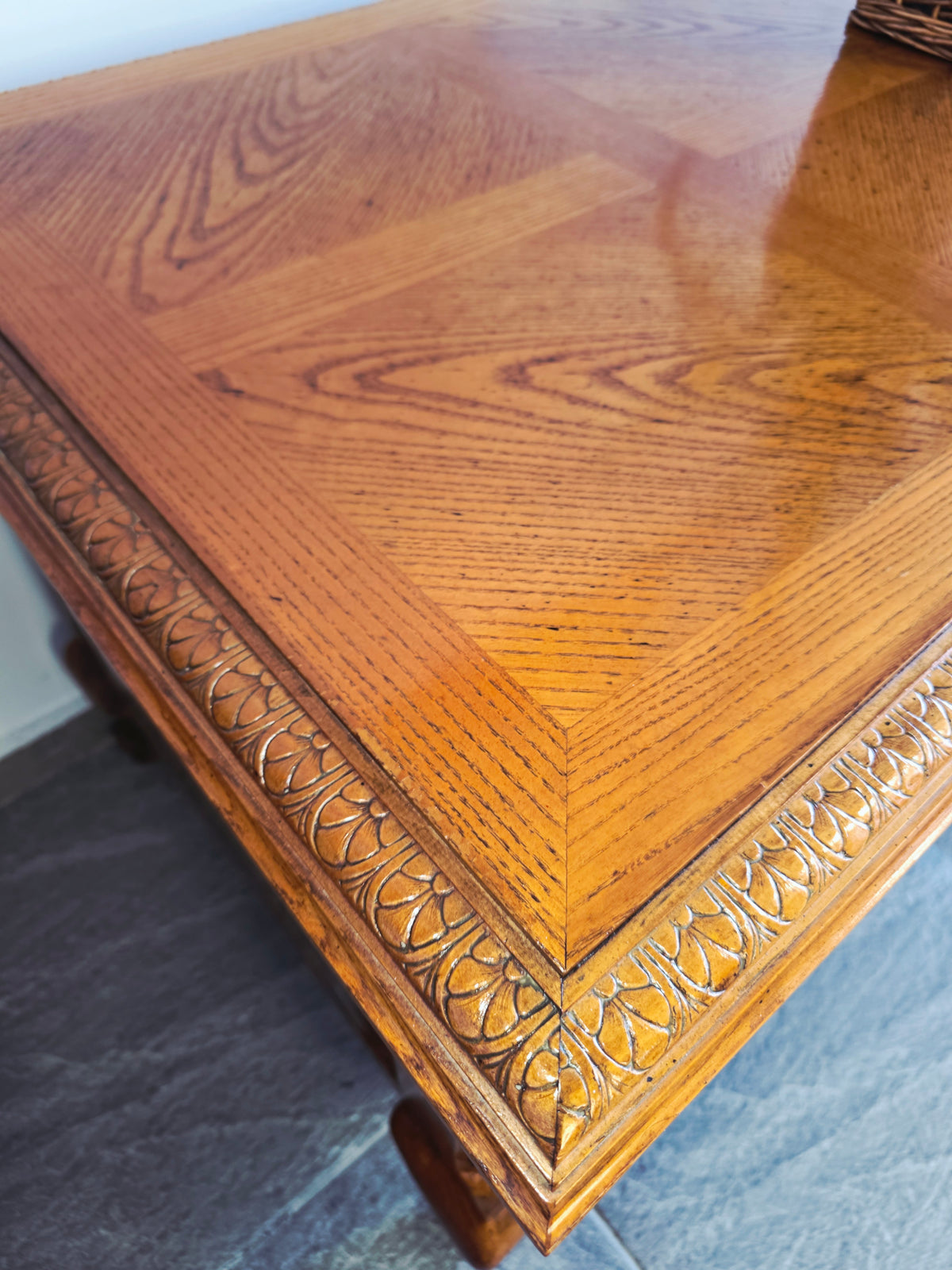 Bernhardt Flair Division Desk – Queen Anne Revival (1970s) 🪶⚜️🕊️