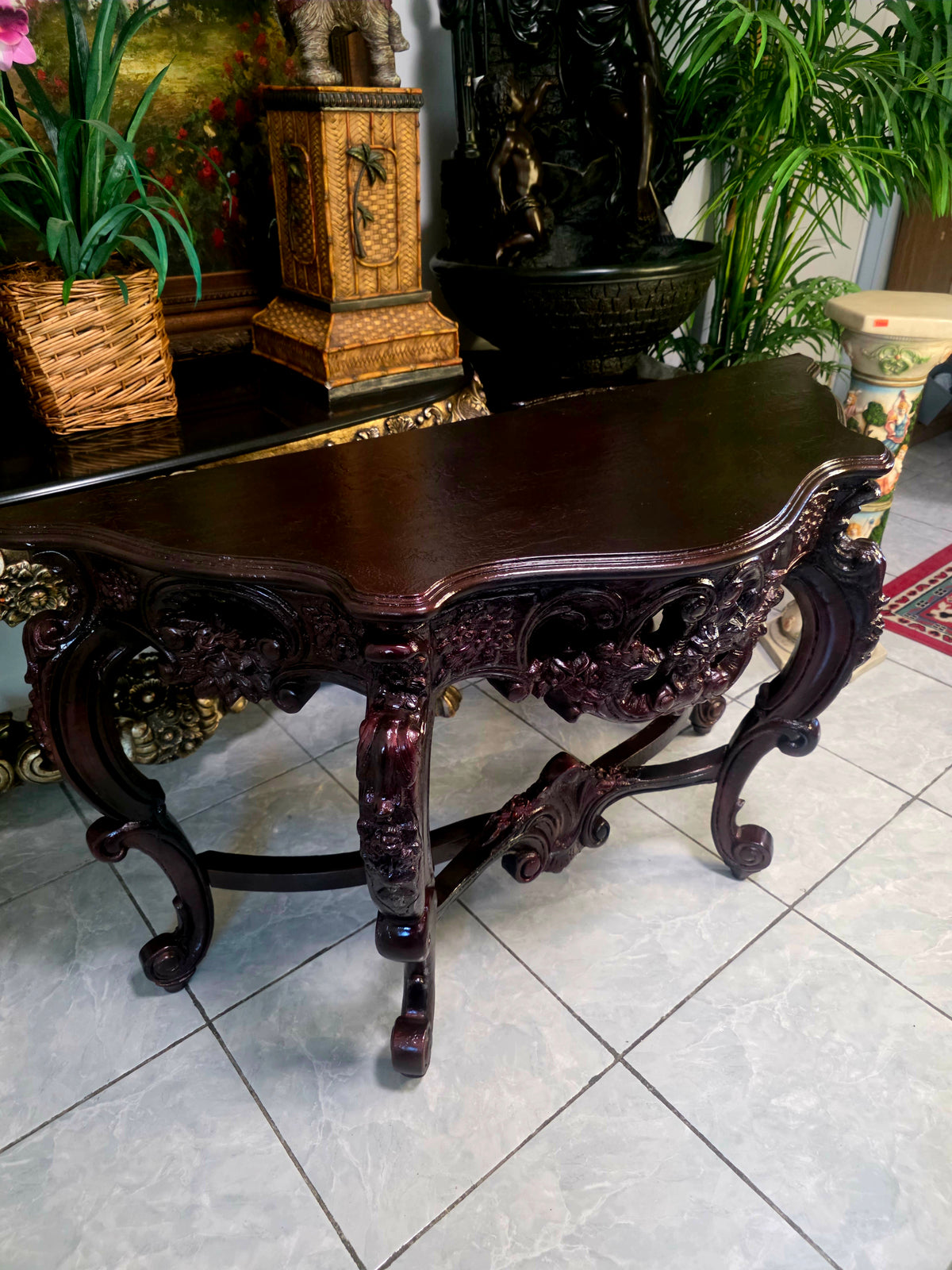 Consola Isabelina – Elegancia Histórica en Madera 🌿🏛️🌿