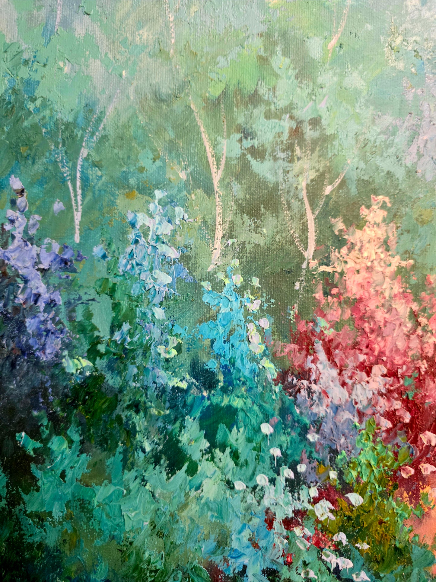 Cuadro de Paisaje con Casa Señorial – Pintura Original Firmada🌸🏛️🌸
