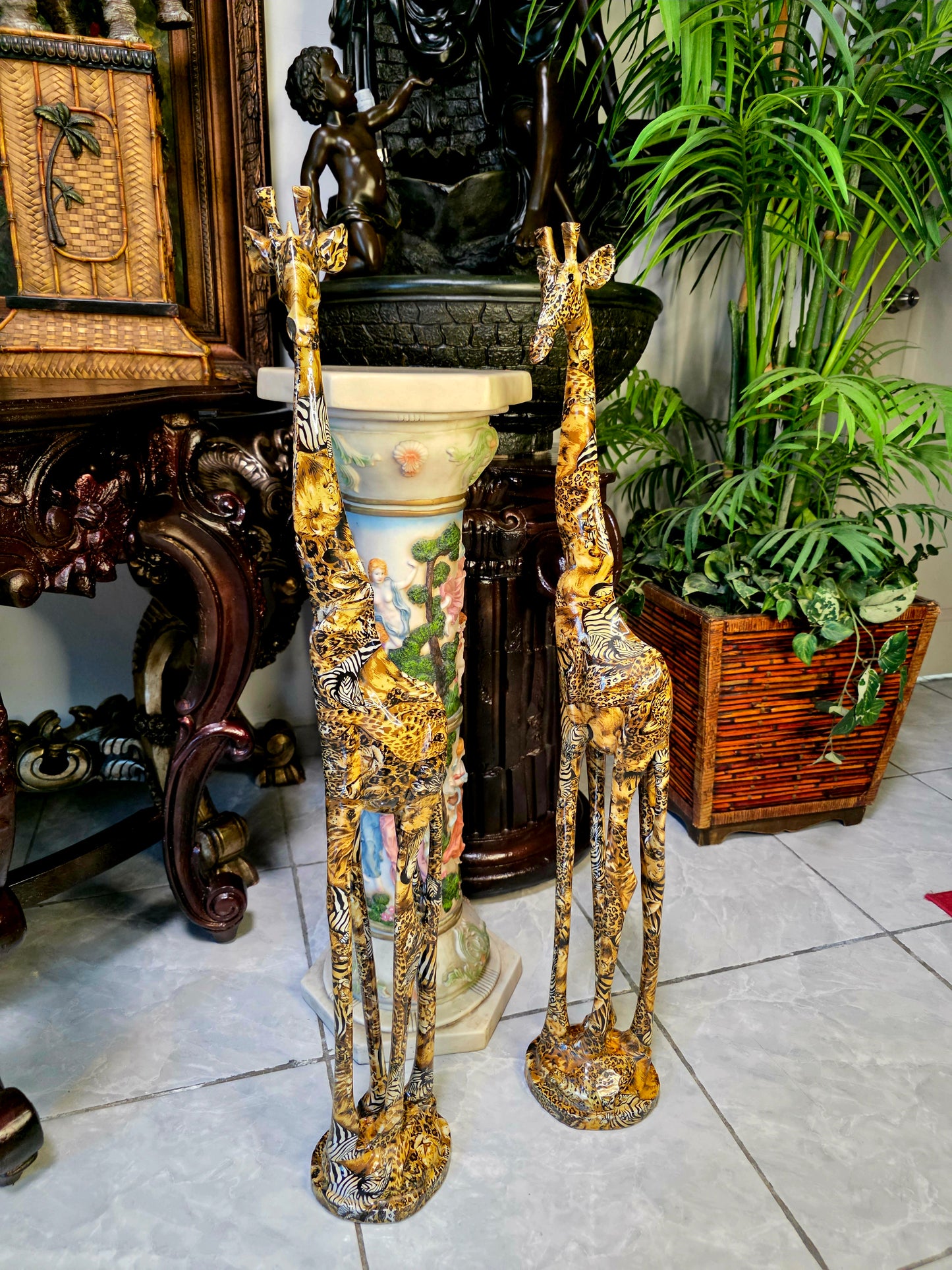 Jirafas Decorativas – Elegancia Exotica 🦒🌿🦒