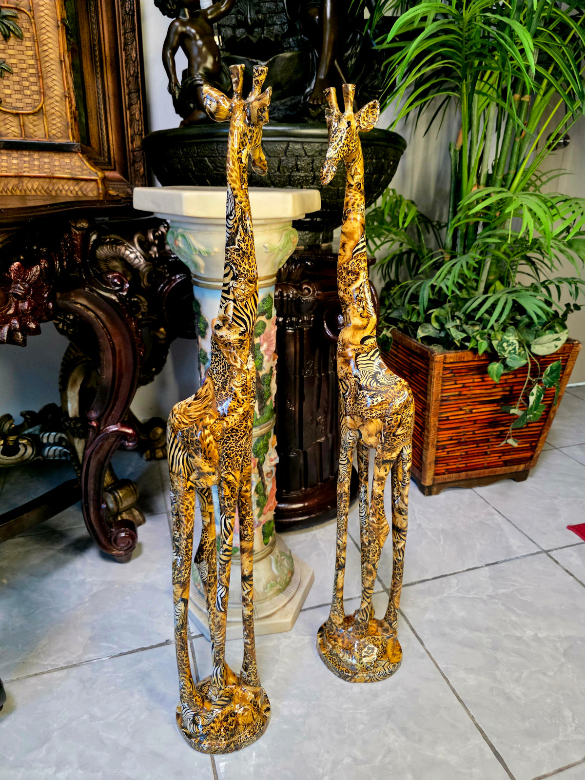 Jirafas Decorativas – Elegancia Exotica 🦒🌿🦒