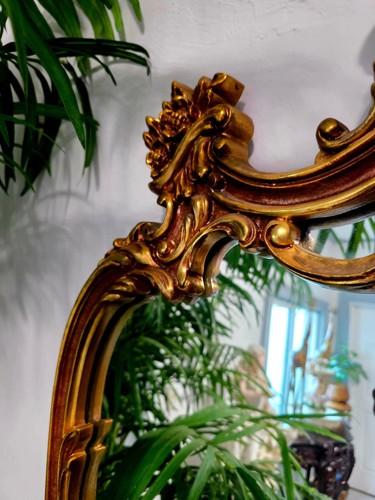 Espejo Diseño Esilo Barroco Guildan Mirror en Hoja de Oro🪞🏛️🌿