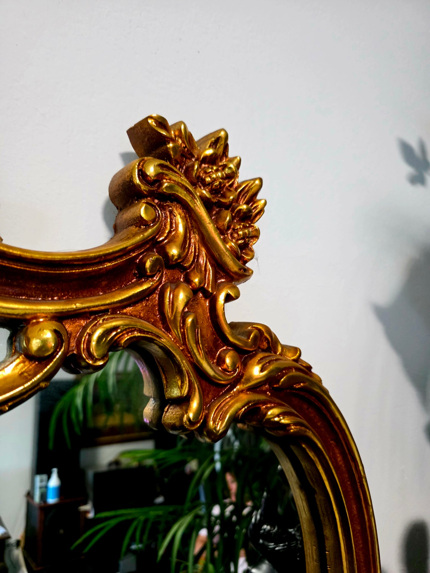 Espejo Diseño Esilo Barroco Guildan Mirror en Hoja de Oro🪞🏛️🌿