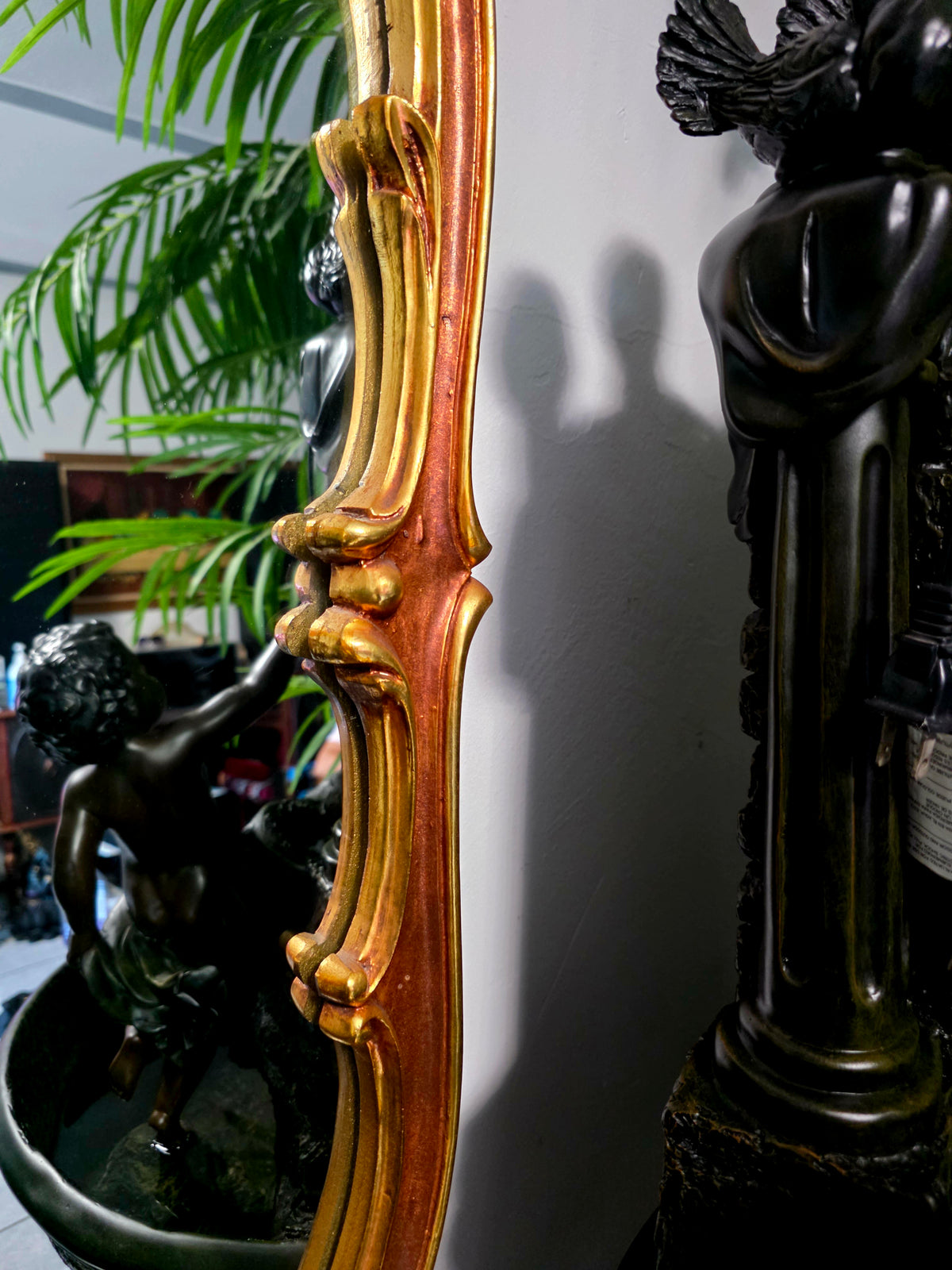 Espejo Diseño Esilo Barroco Guildan Mirror en Hoja de Oro🪞🏛️🌿