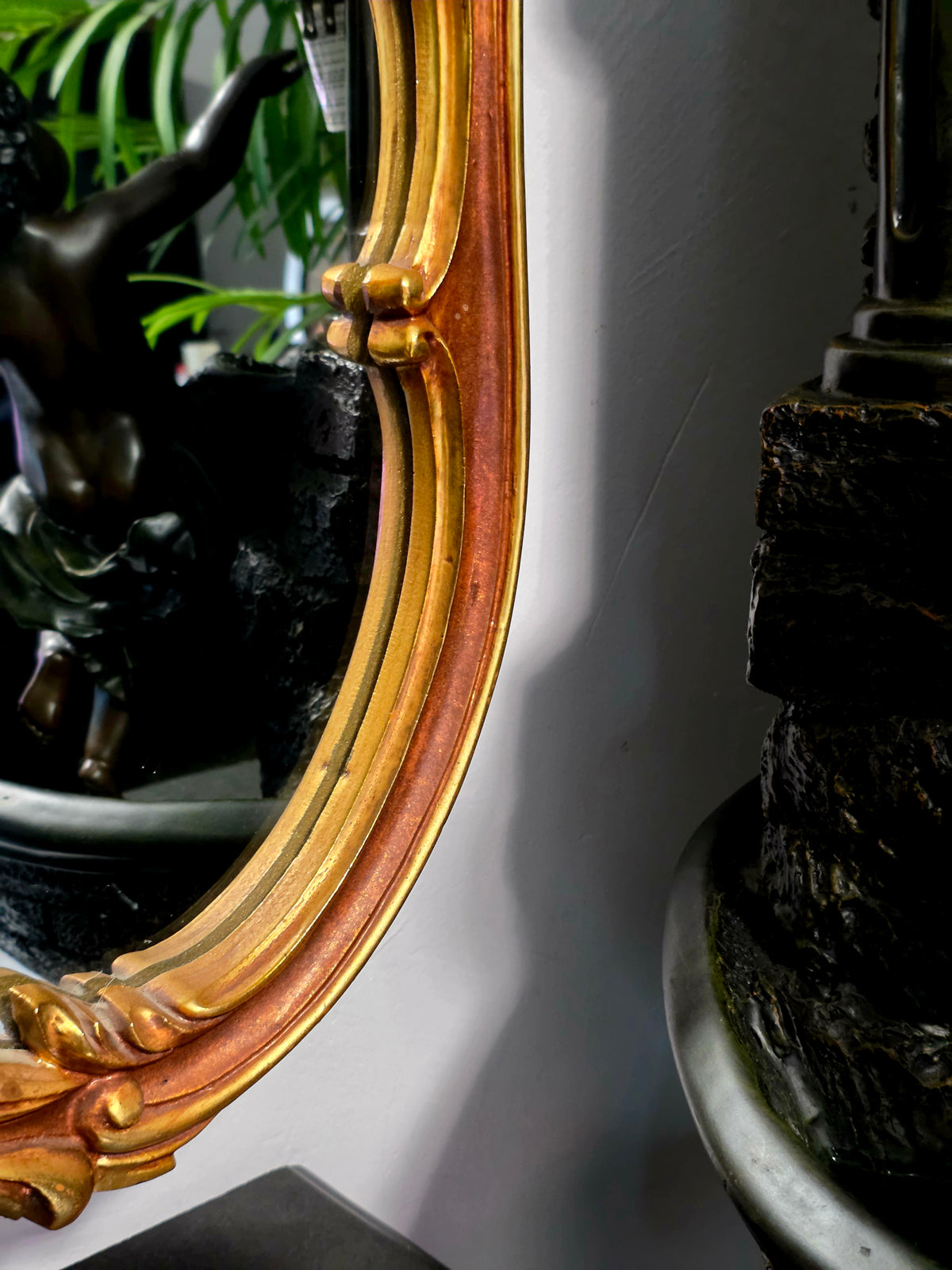 Espejo Diseño Esilo Barroco Guildan Mirror en Hoja de Oro🪞🏛️🌿