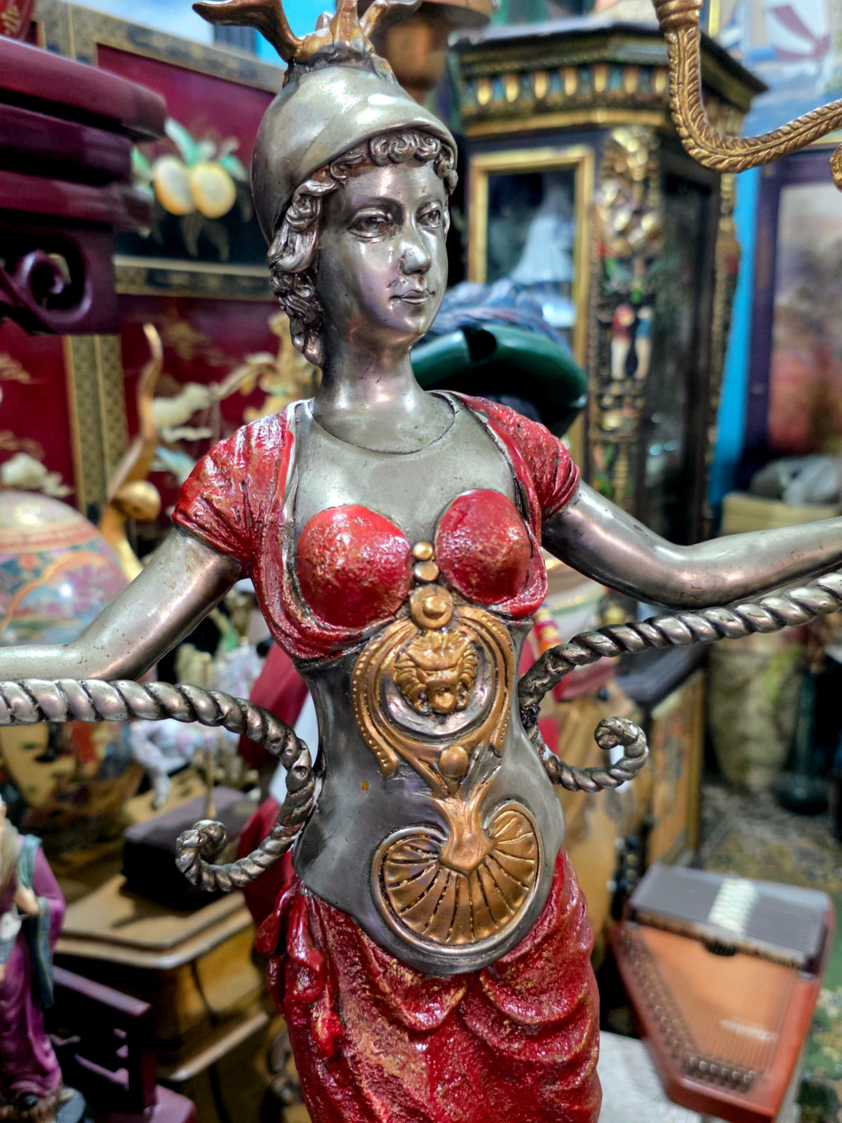 Exceptional Pair of Napoleon III Sculptural Candelabras ✨🏛️