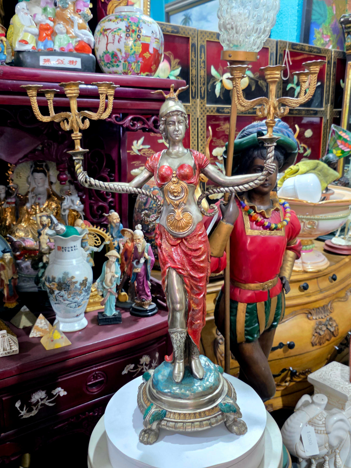 Exceptional Pair of Napoleon III Sculptural Candelabras ✨🏛️