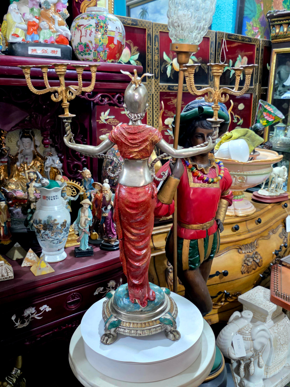 Exceptional Pair of Napoleon III Sculptural Candelabras ✨🏛️