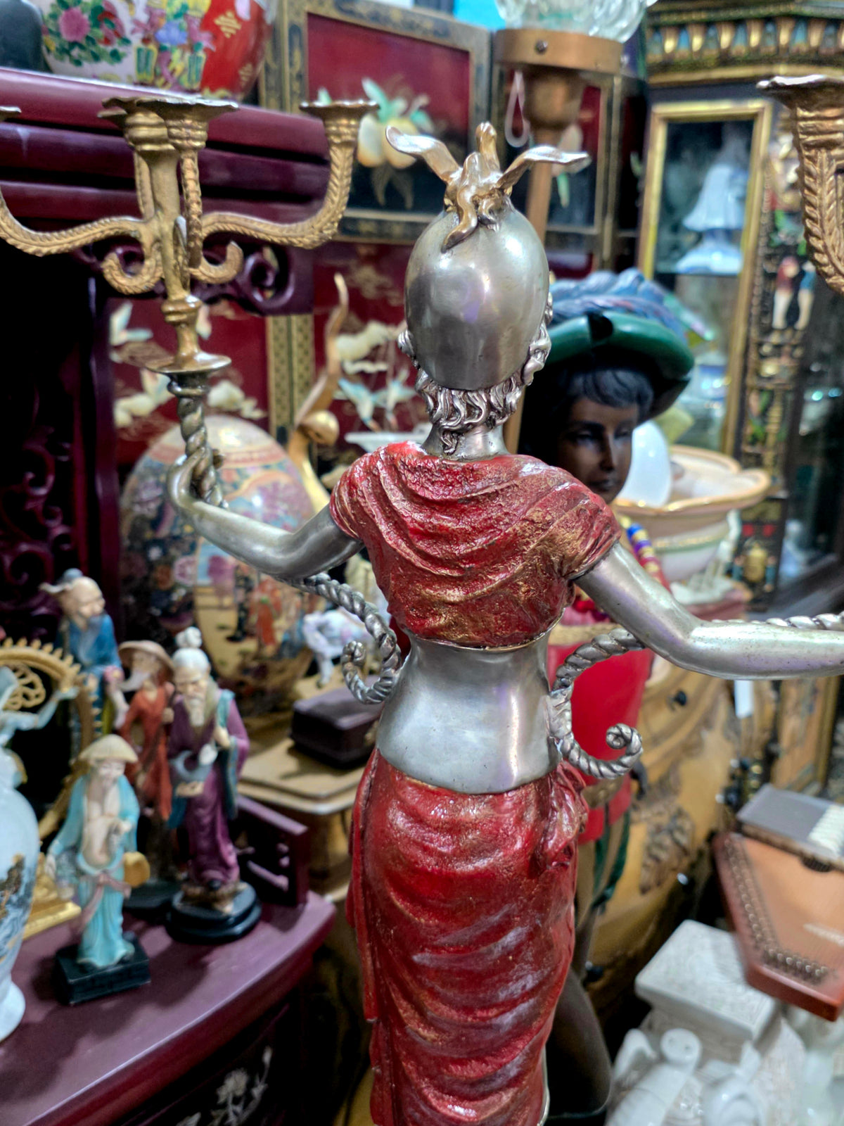 Exceptional Pair of Napoleon III Sculptural Candelabras ✨🏛️
