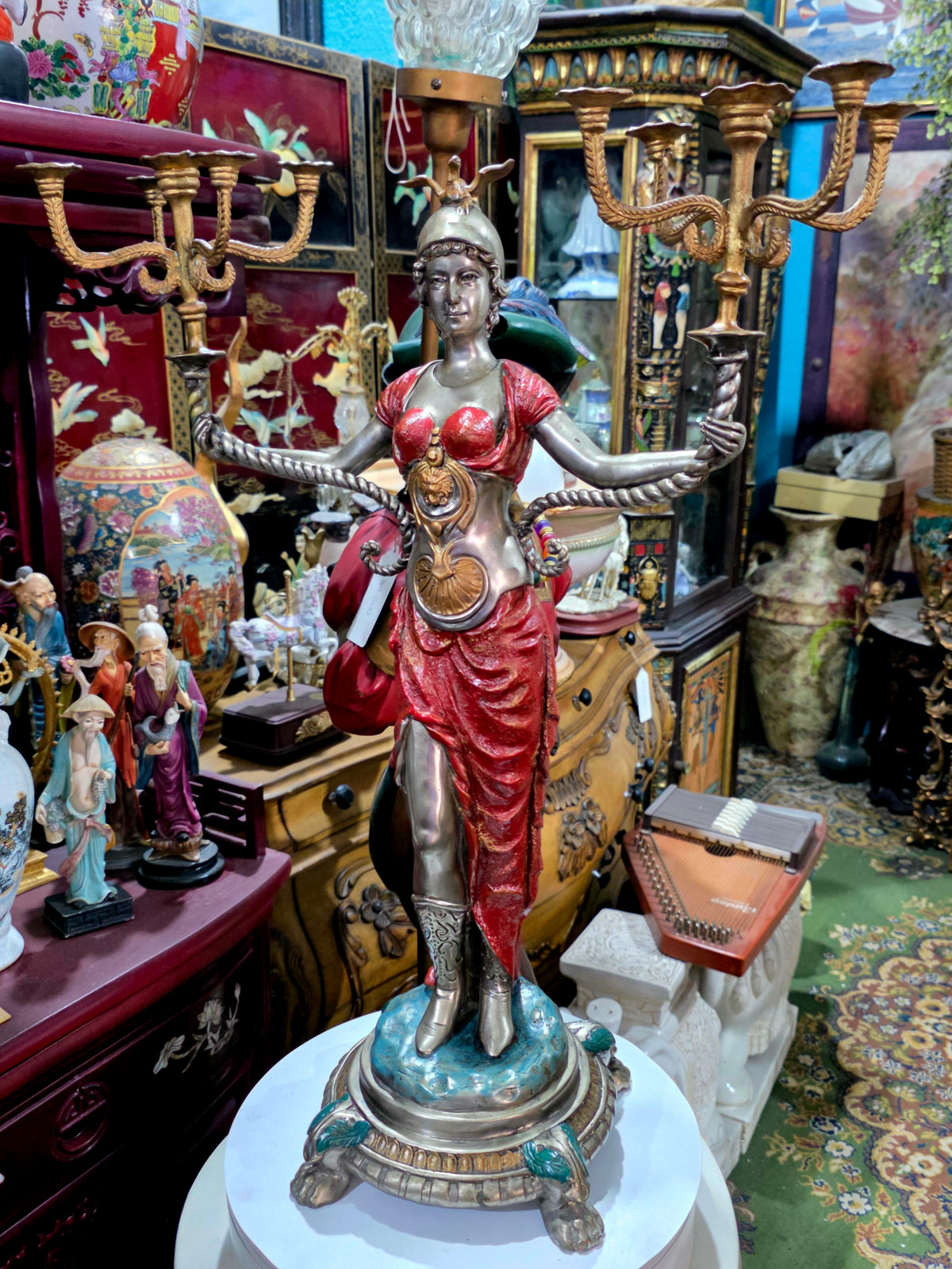 Exceptional Pair of Napoleon III Sculptural Candelabras ✨🏛️
