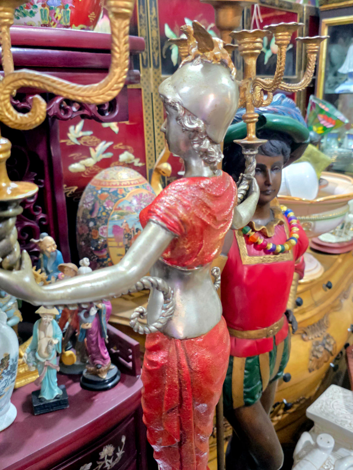 Exceptional Pair of Napoleon III Sculptural Candelabras ✨🏛️