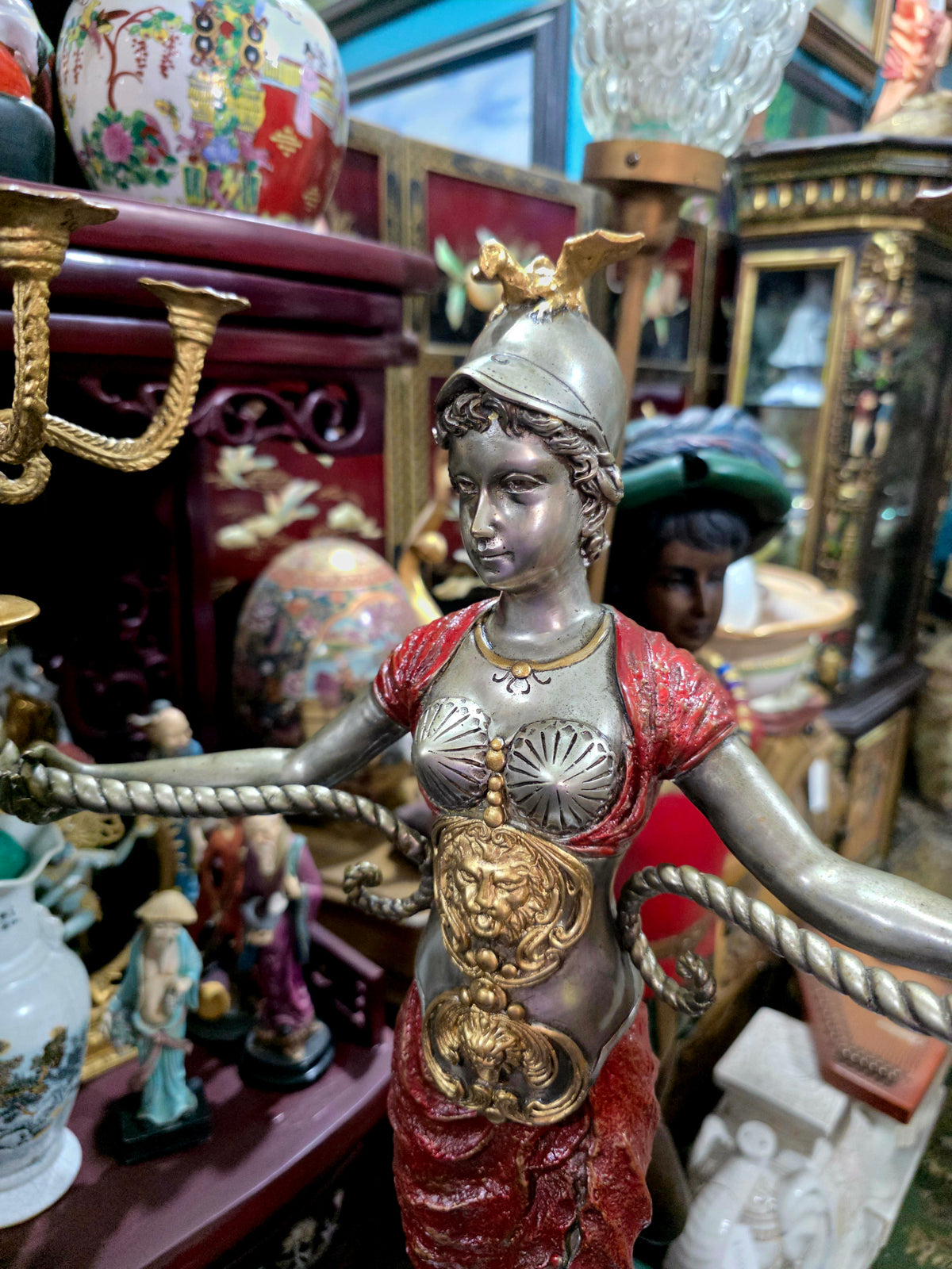 Exceptional Pair of Napoleon III Sculptural Candelabras ✨🏛️