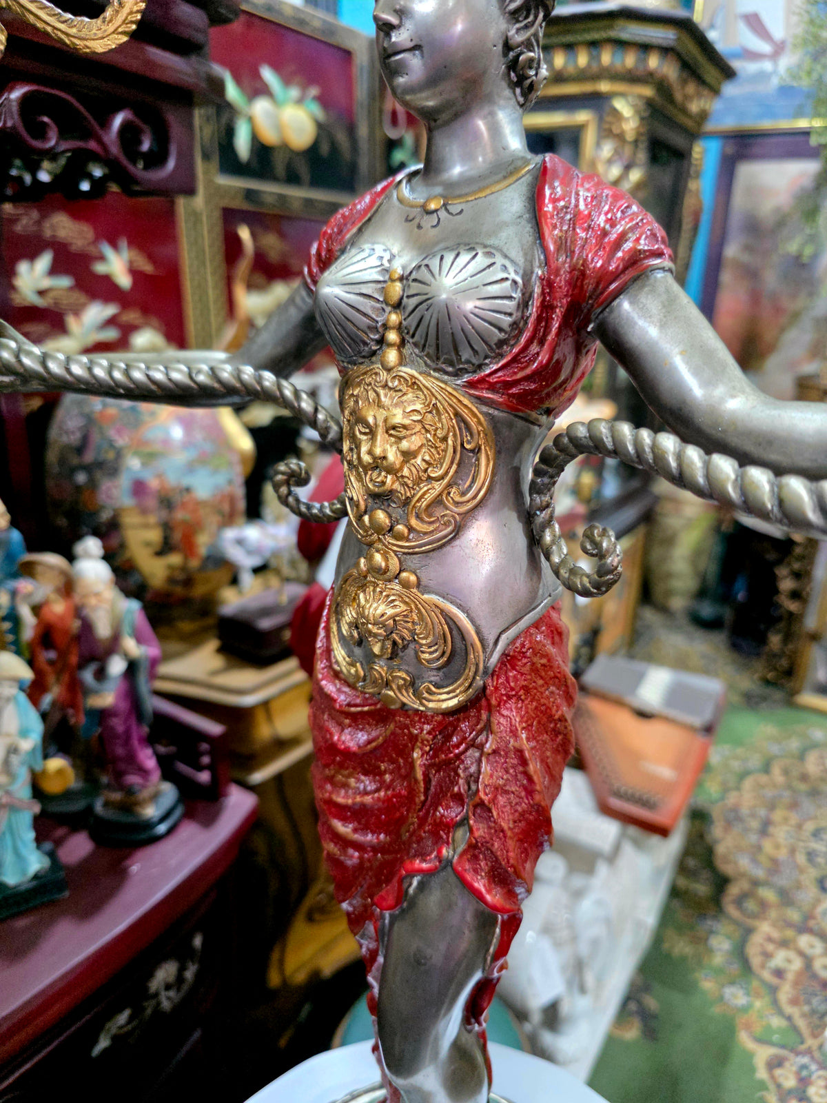 Exceptional Pair of Napoleon III Sculptural Candelabras ✨🏛️