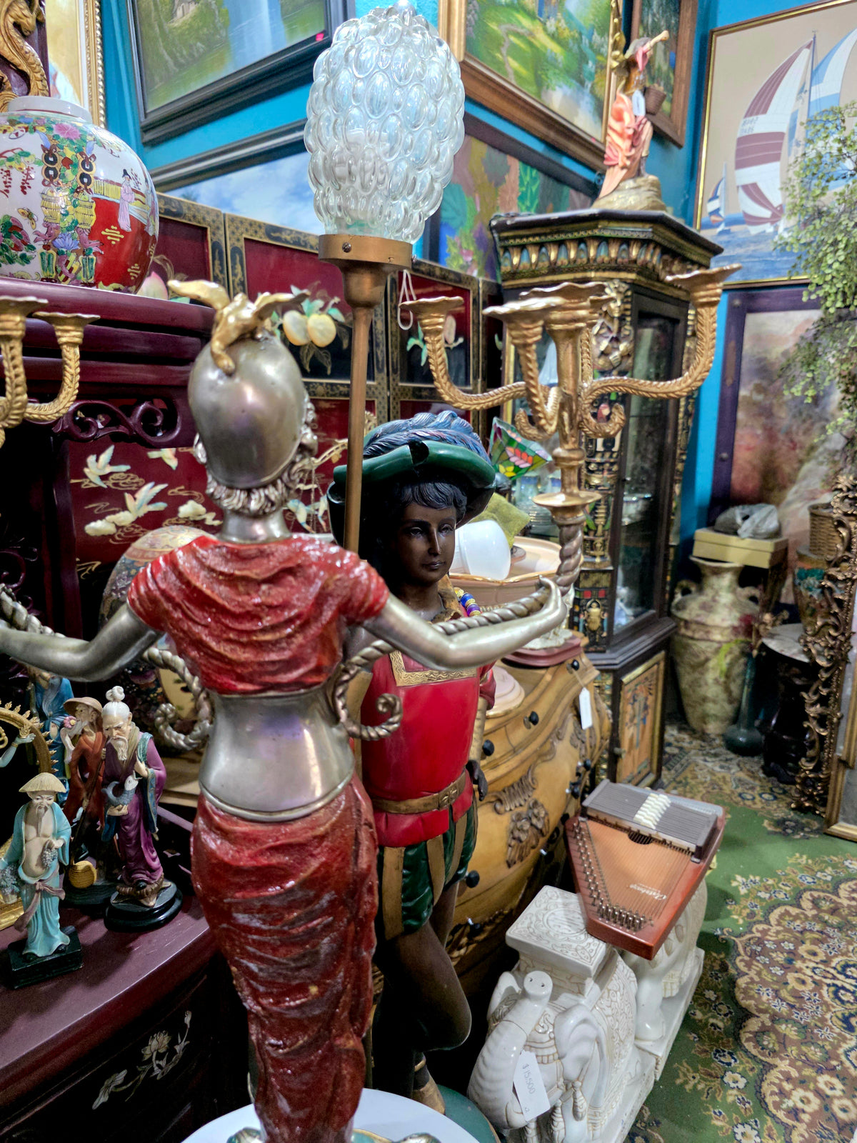 Exceptional Pair of Napoleon III Sculptural Candelabras ✨🏛️