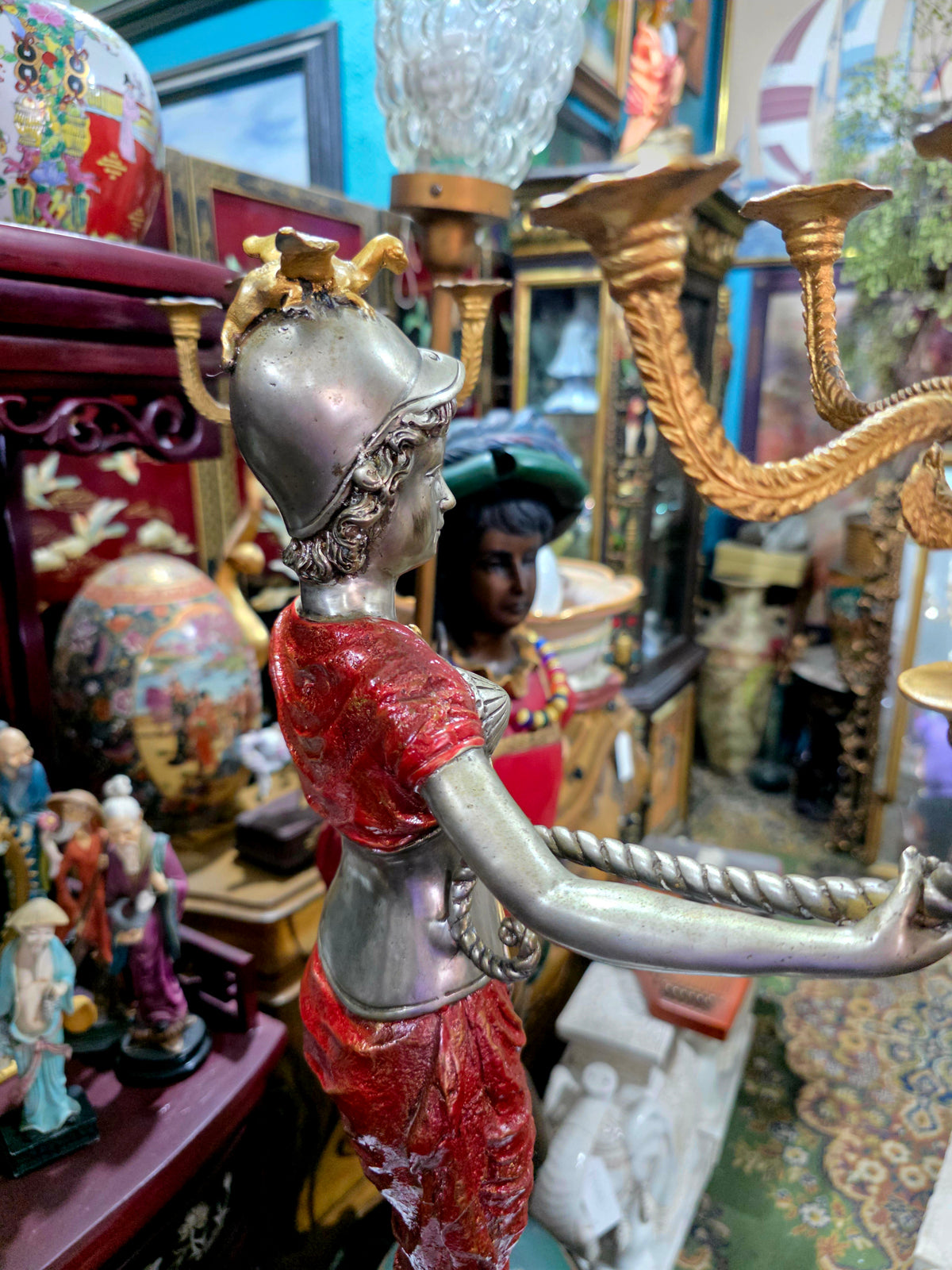 Exceptional Pair of Napoleon III Sculptural Candelabras ✨🏛️