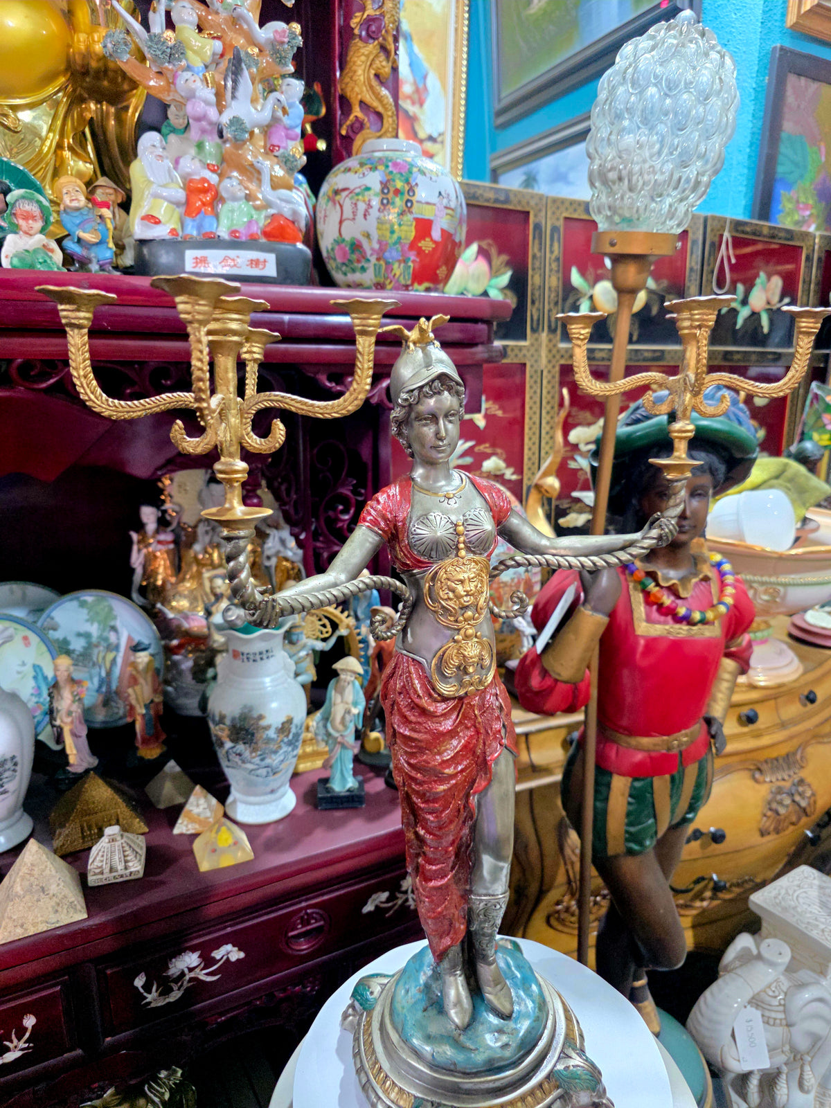 Exceptional Pair of Napoleon III Sculptural Candelabras ✨🏛️
