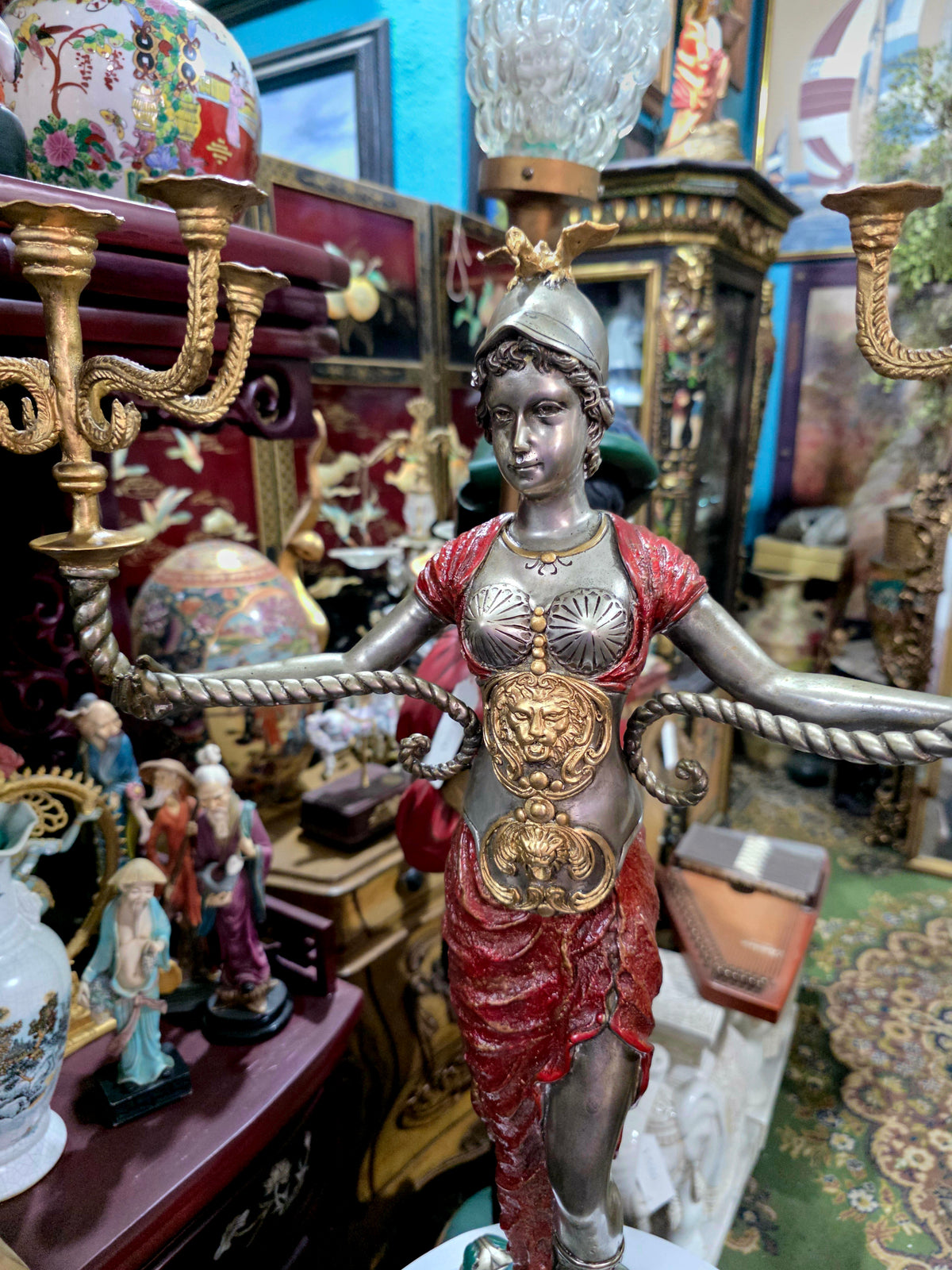 Exceptional Pair of Napoleon III Sculptural Candelabras ✨🏛️
