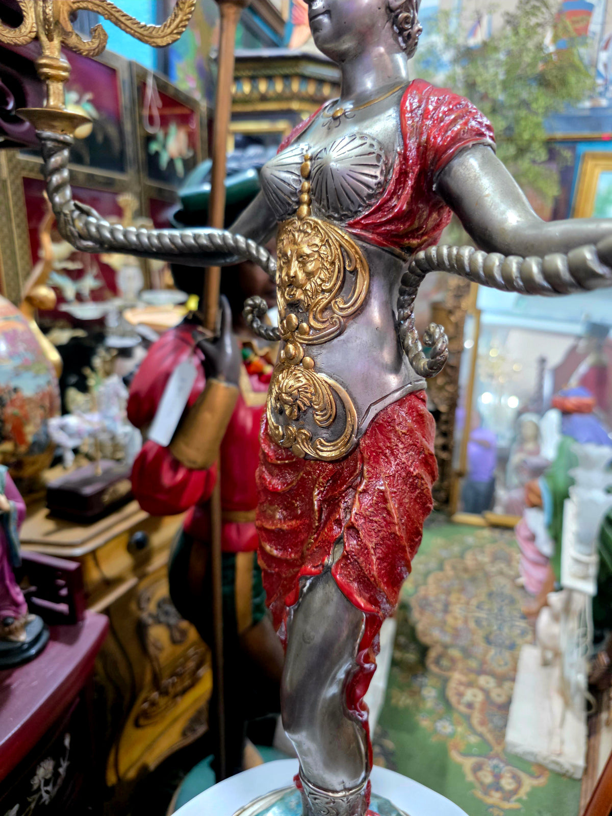 Exceptional Pair of Napoleon III Sculptural Candelabras ✨🏛️