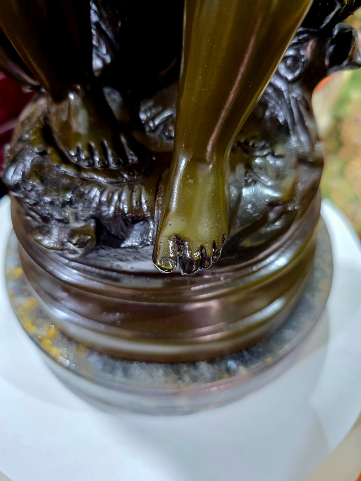 Escultura de Bronce, El Secreto, Firmada por Auguste Moreau 🕊️🌿