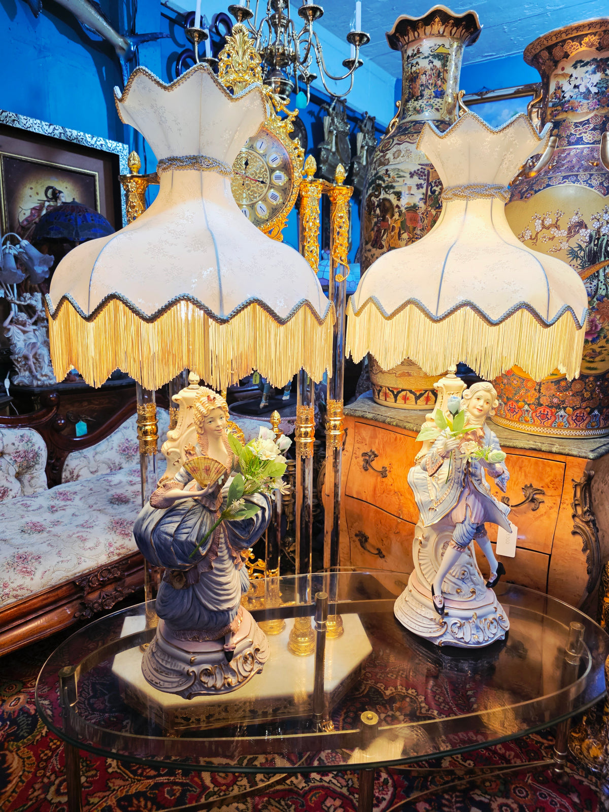Lamparas Italianas Capodimonte de Porcelana Fina ✨🌹