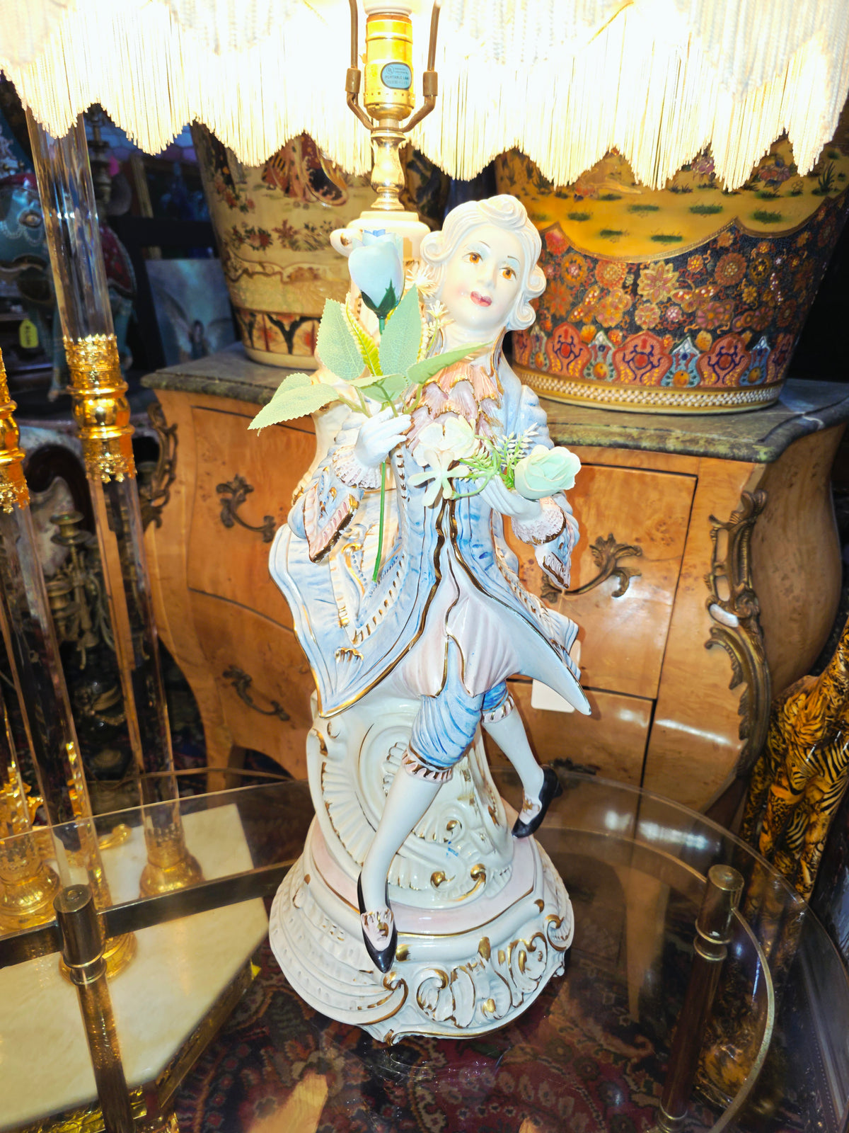 Lamparas Italianas Capodimonte de Porcelana Fina ✨🌹