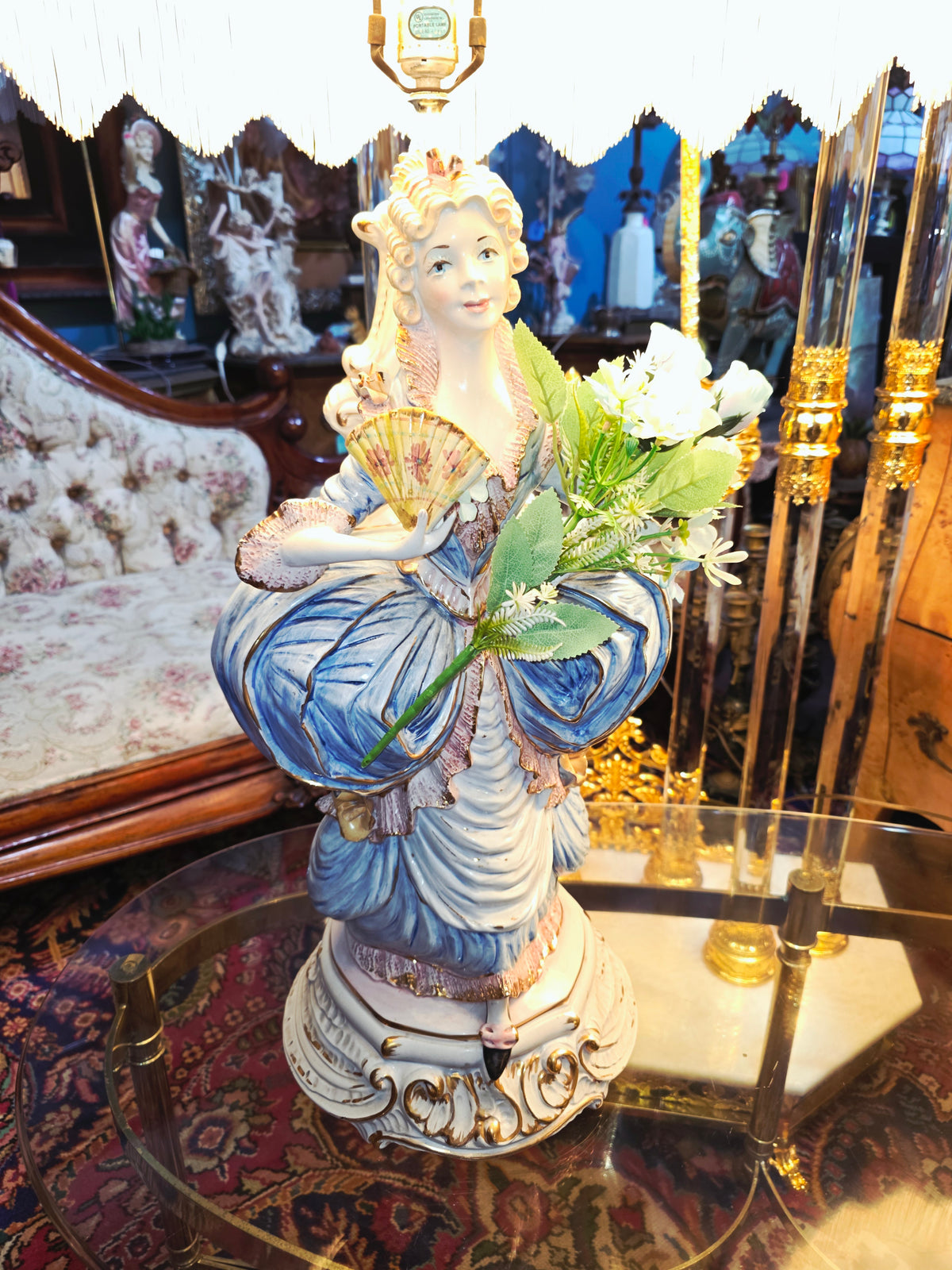 Lamparas Italianas Capodimonte de Porcelana Fina ✨🌹