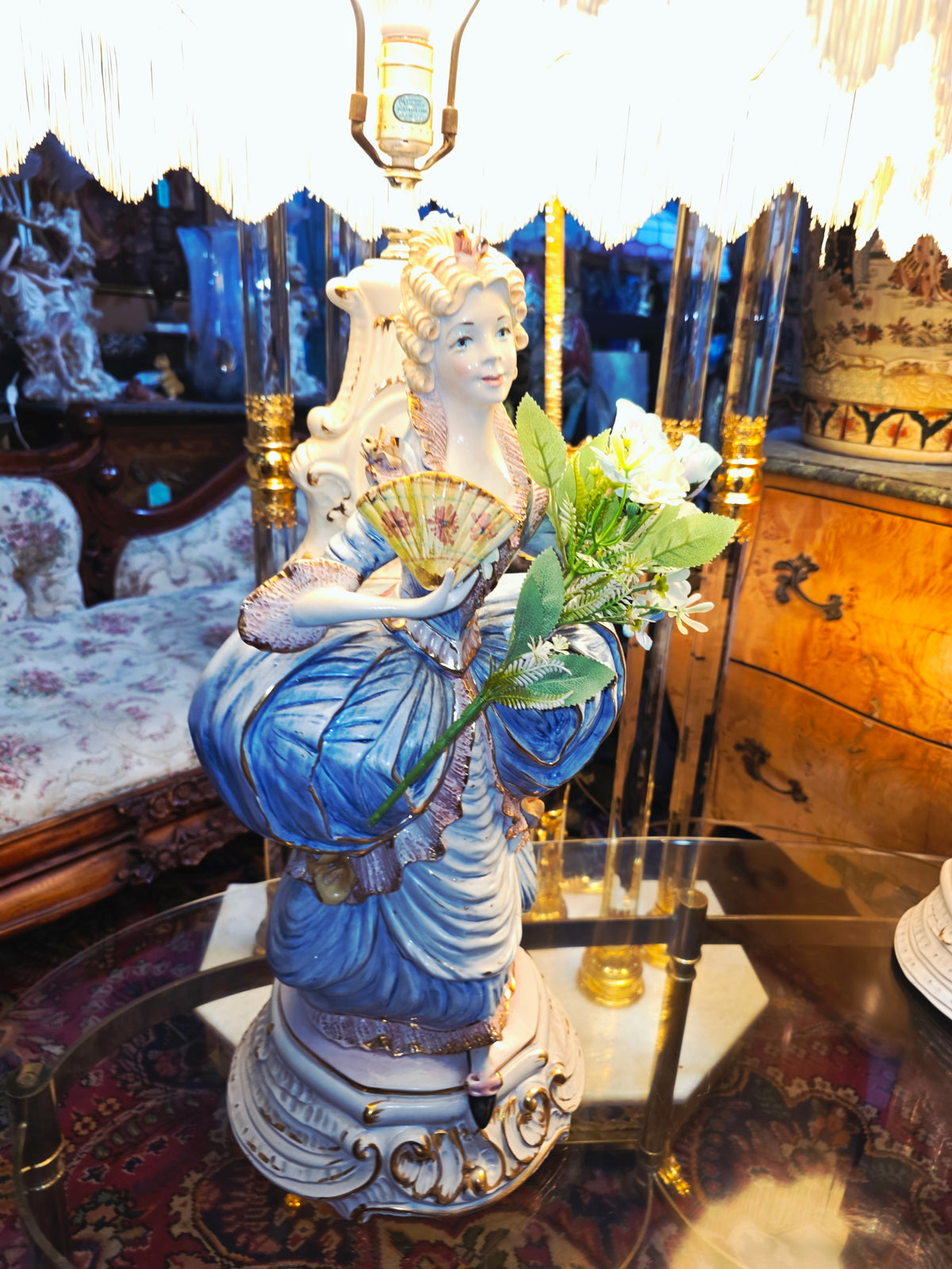 Lamparas Italianas Capodimonte de Porcelana Fina ✨🌹