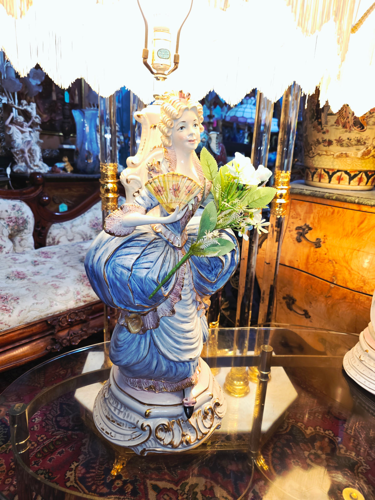 Lamparas Italianas Capodimonte de Porcelana Fina ✨🌹