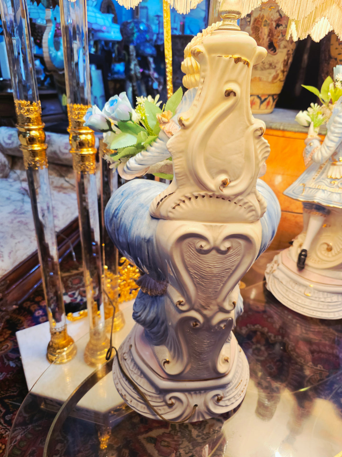 Lamparas Italianas Capodimonte de Porcelana Fina ✨🌹