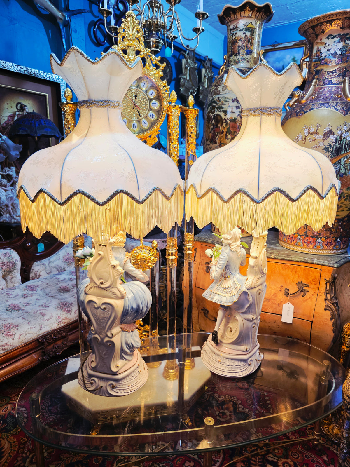 Lamparas Italianas Capodimonte de Porcelana Fina ✨🌹