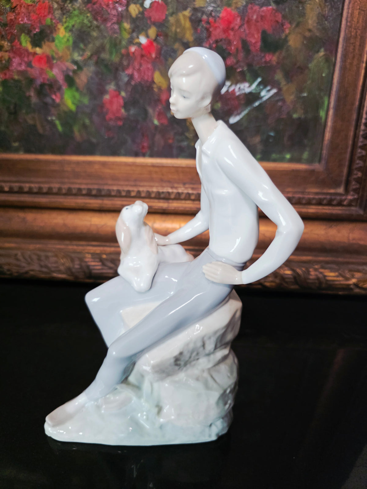 Nao by Lladro sculpture "Shepherd with Dog, Best Friend" ✨🏛️