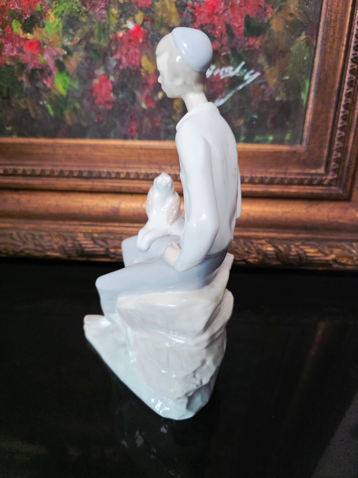 Nao by Lladro sculpture "Shepherd with Dog, Best Friend" ✨🏛️