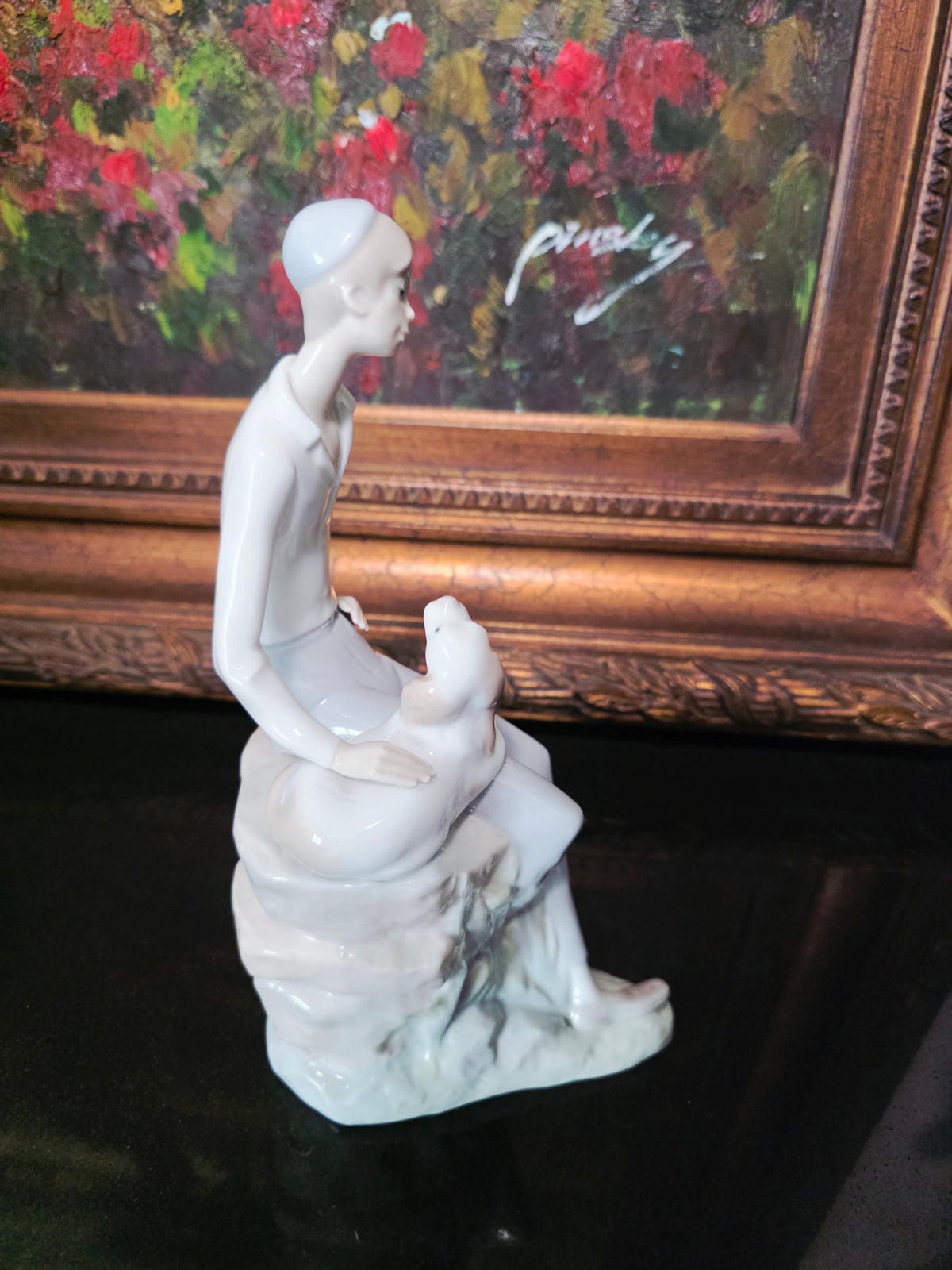 Nao by Lladro sculpture "Shepherd with Dog, Best Friend" ✨🏛️