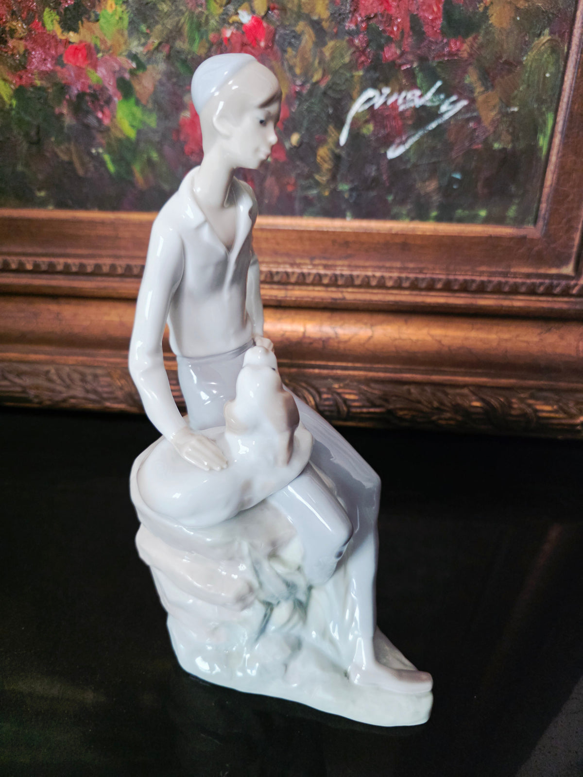 Nao by Lladro sculpture "Shepherd with Dog, Best Friend" ✨🏛️
