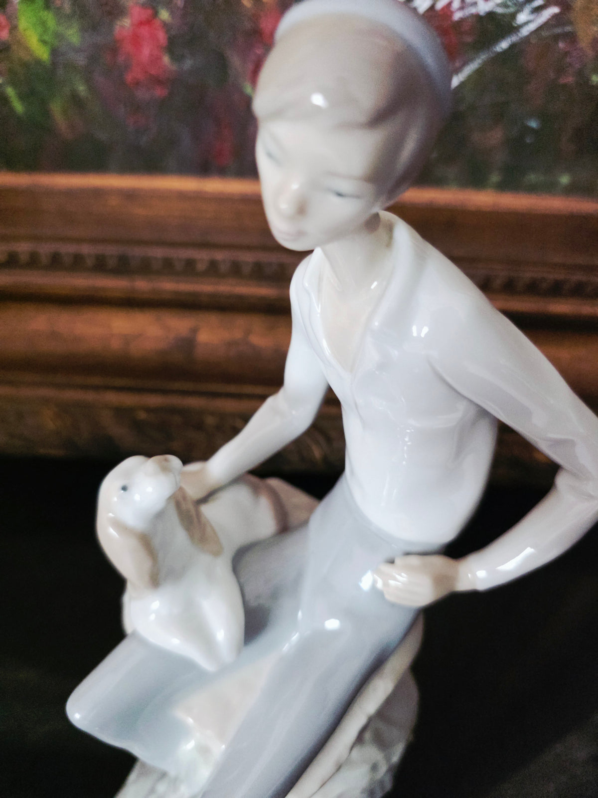 Nao by Lladro sculpture "Shepherd with Dog, Best Friend" ✨🏛️